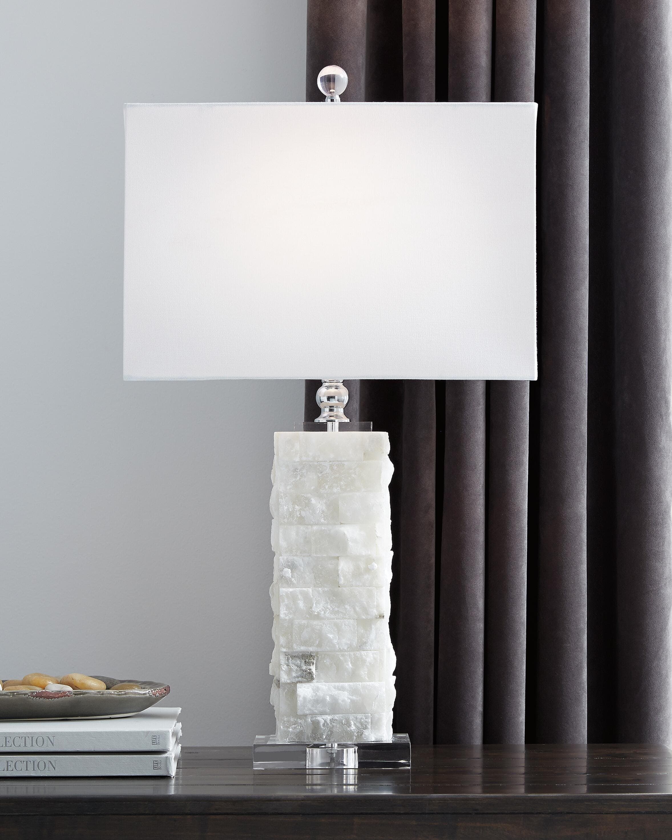 Malise Table Lamp — White — view 2