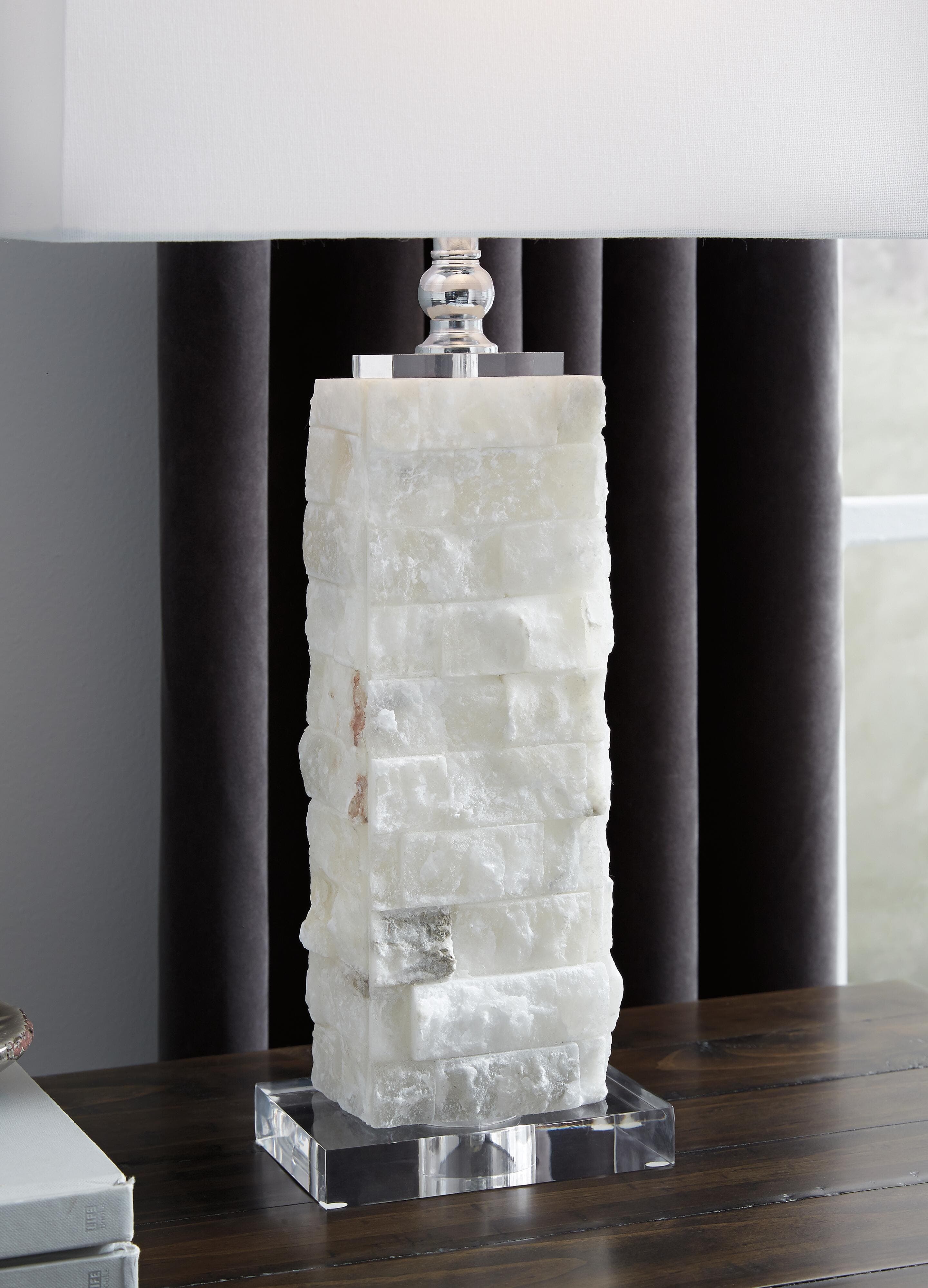 Malise Table Lamp — White — view 3