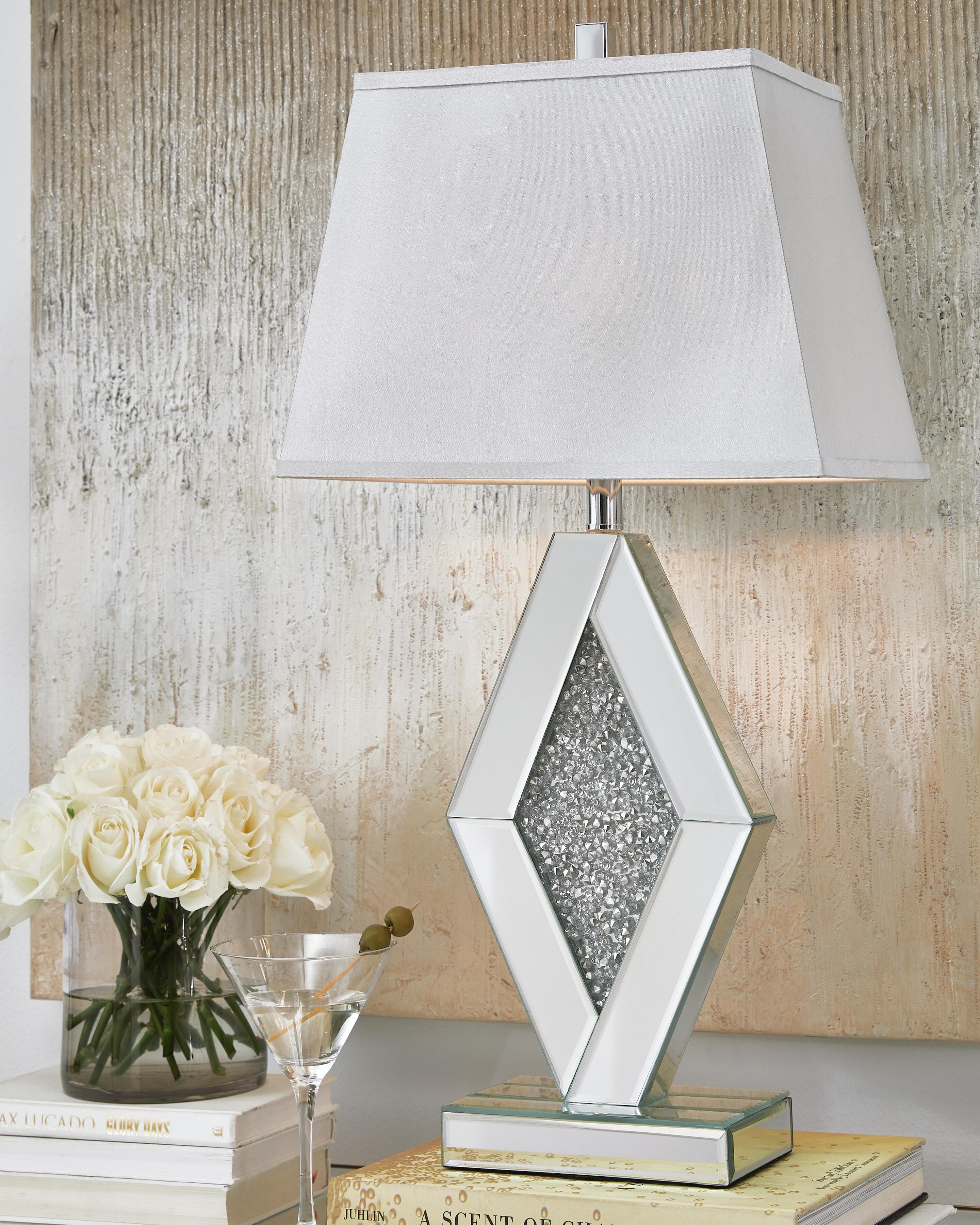 Prunella Table Lamp — Silver Finish — view 2