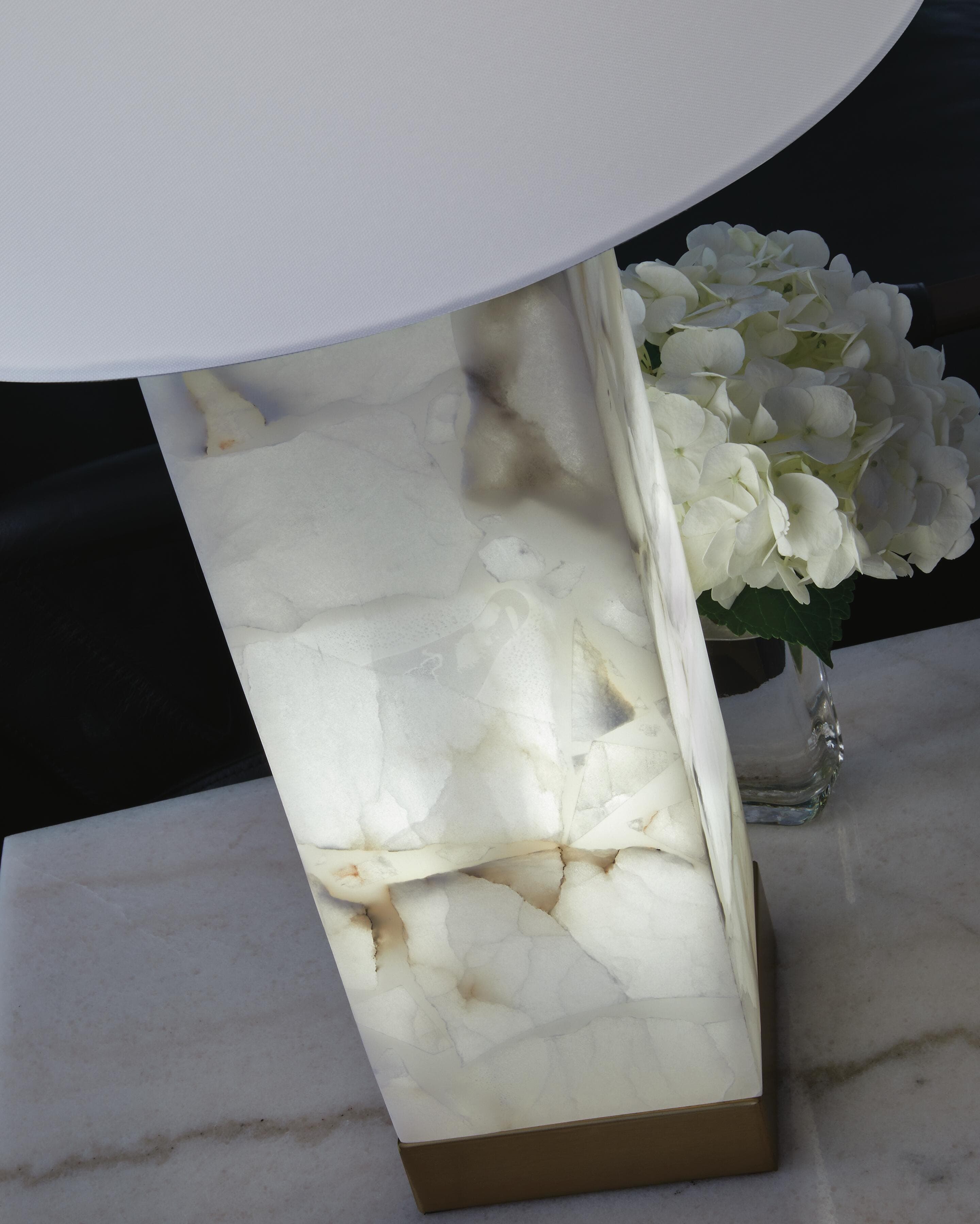 Linderfield Table Lamp — White & Metallic — view 3