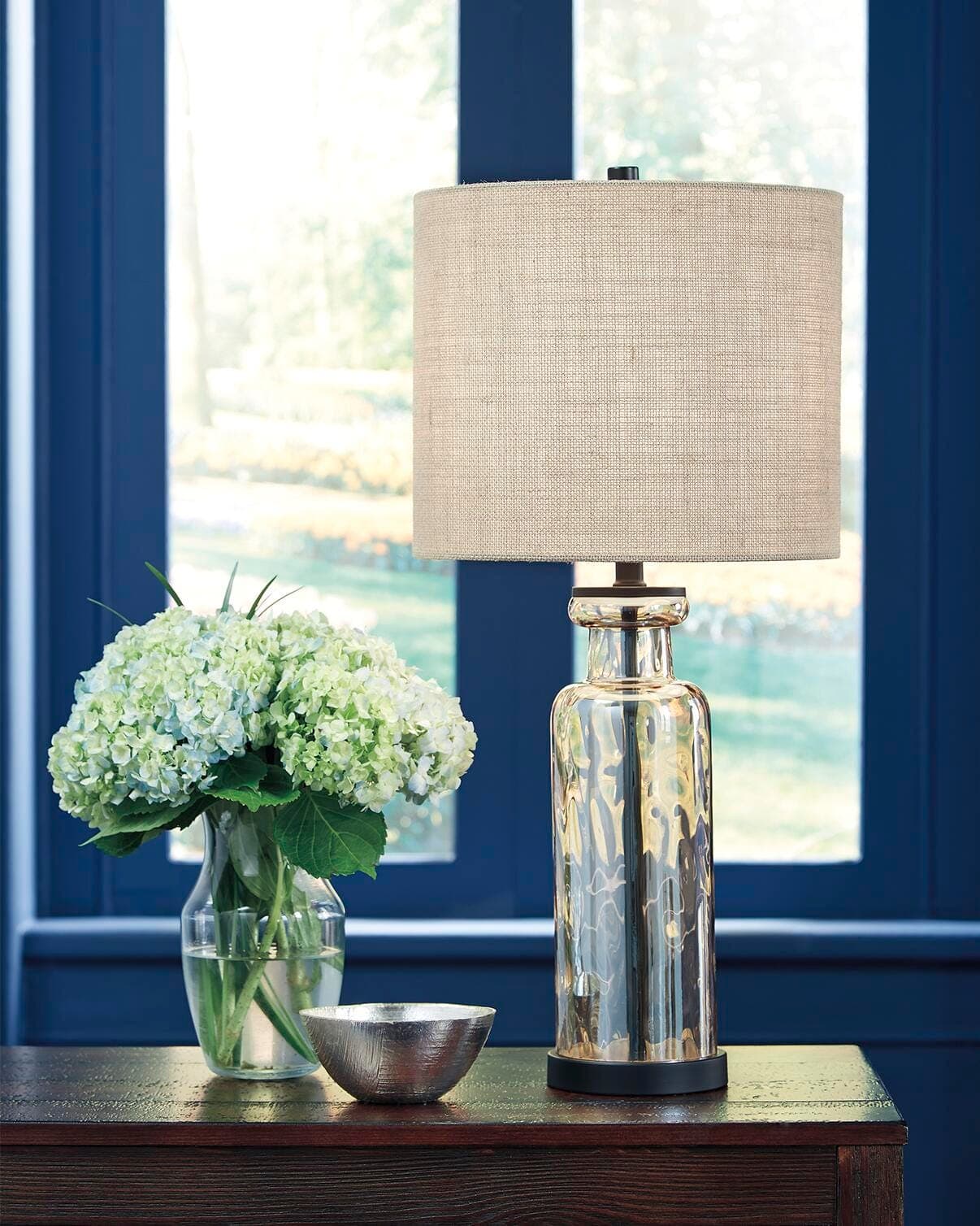 Laurentia Table Lamp — Brown/Beige & Transparent — view 2