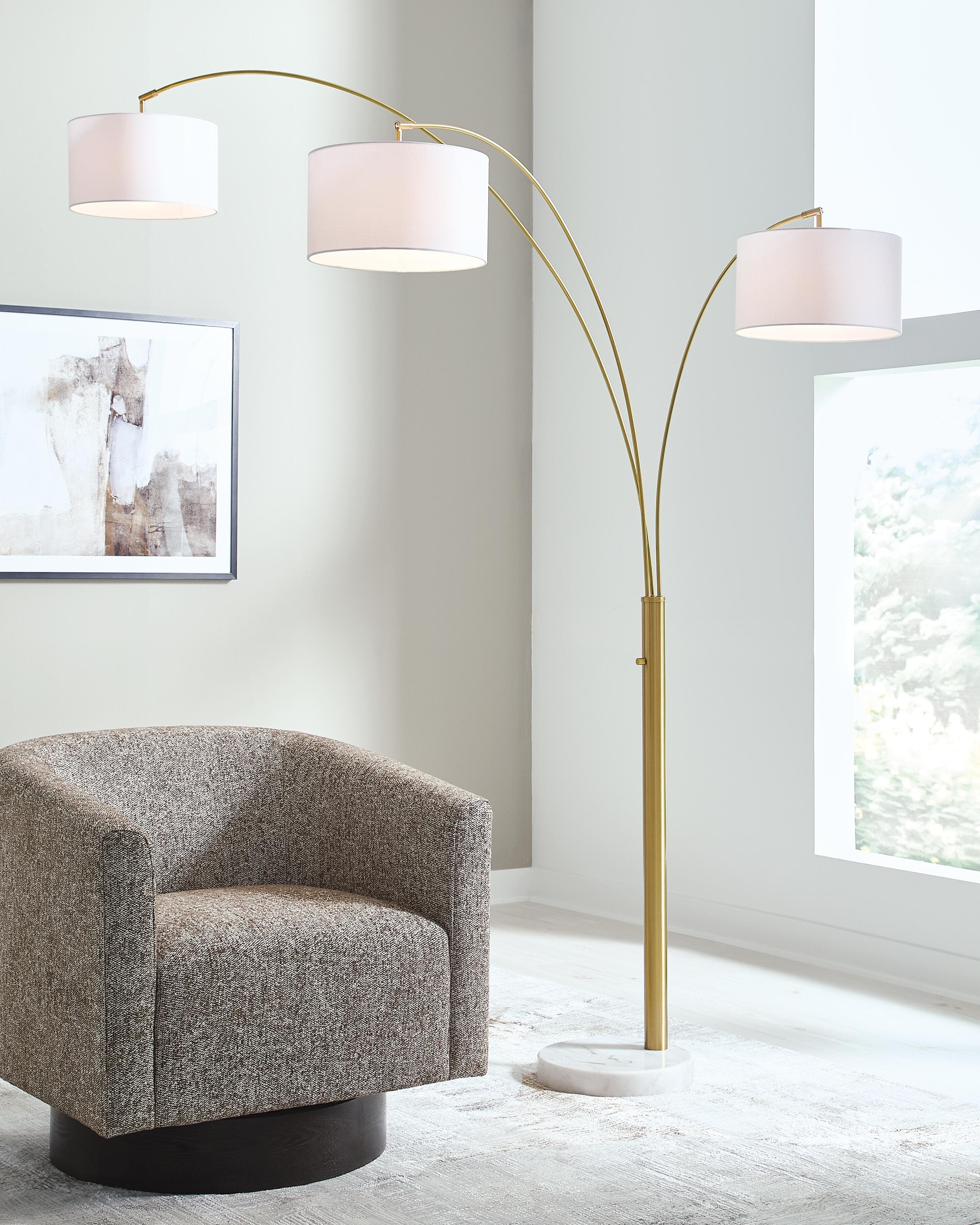 Valo Arc Lamp — Gold Finish — view 2