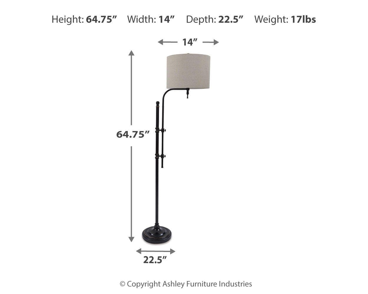 Anemoon Floor Lamp — Brown/Beige — view 3