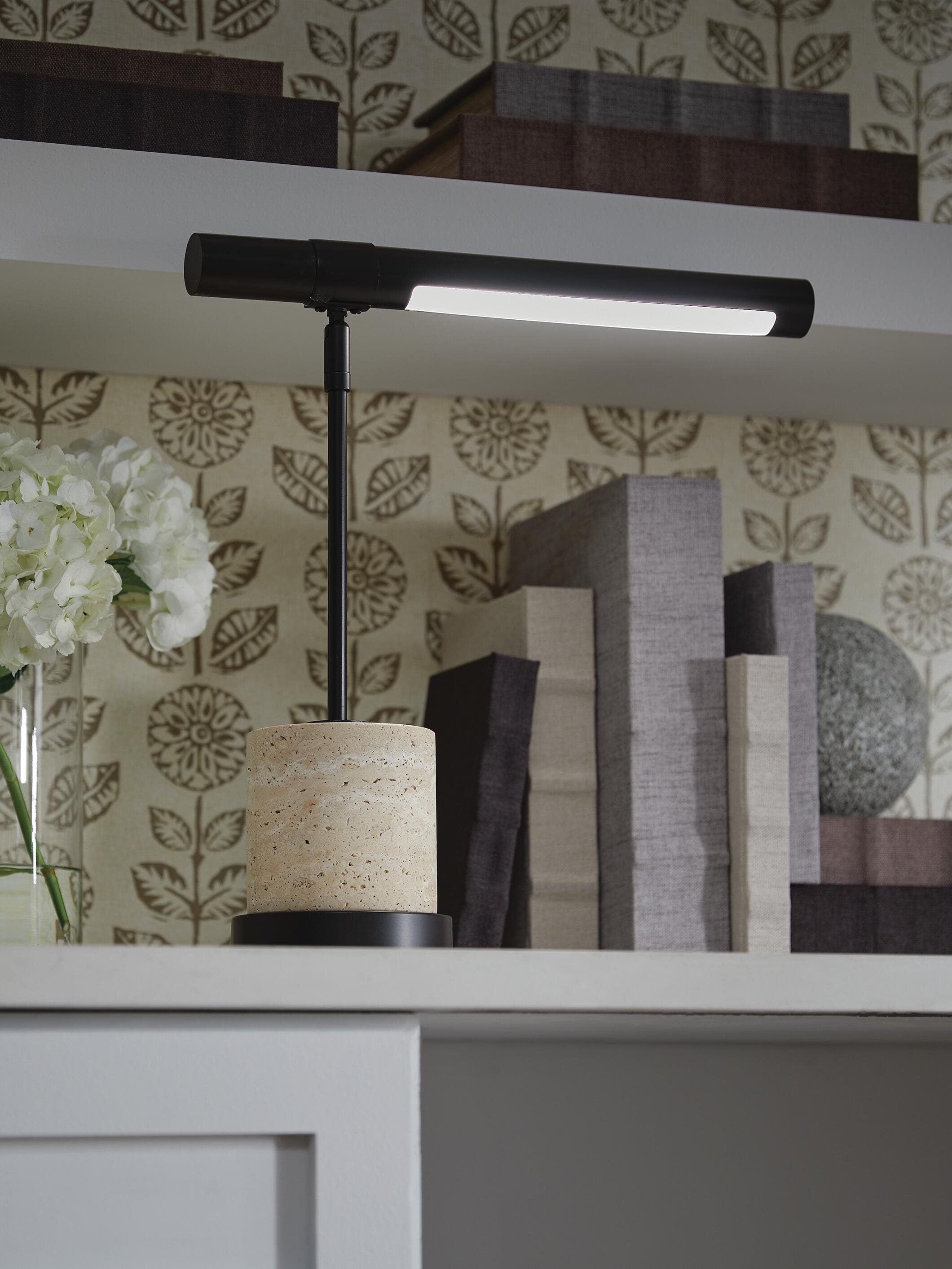 Vinmour Desk Lamp — Brown/Beige — view 2