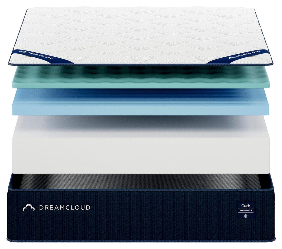 Dreamcloud Classic Memory Foam Queen Mattress — White — view 6