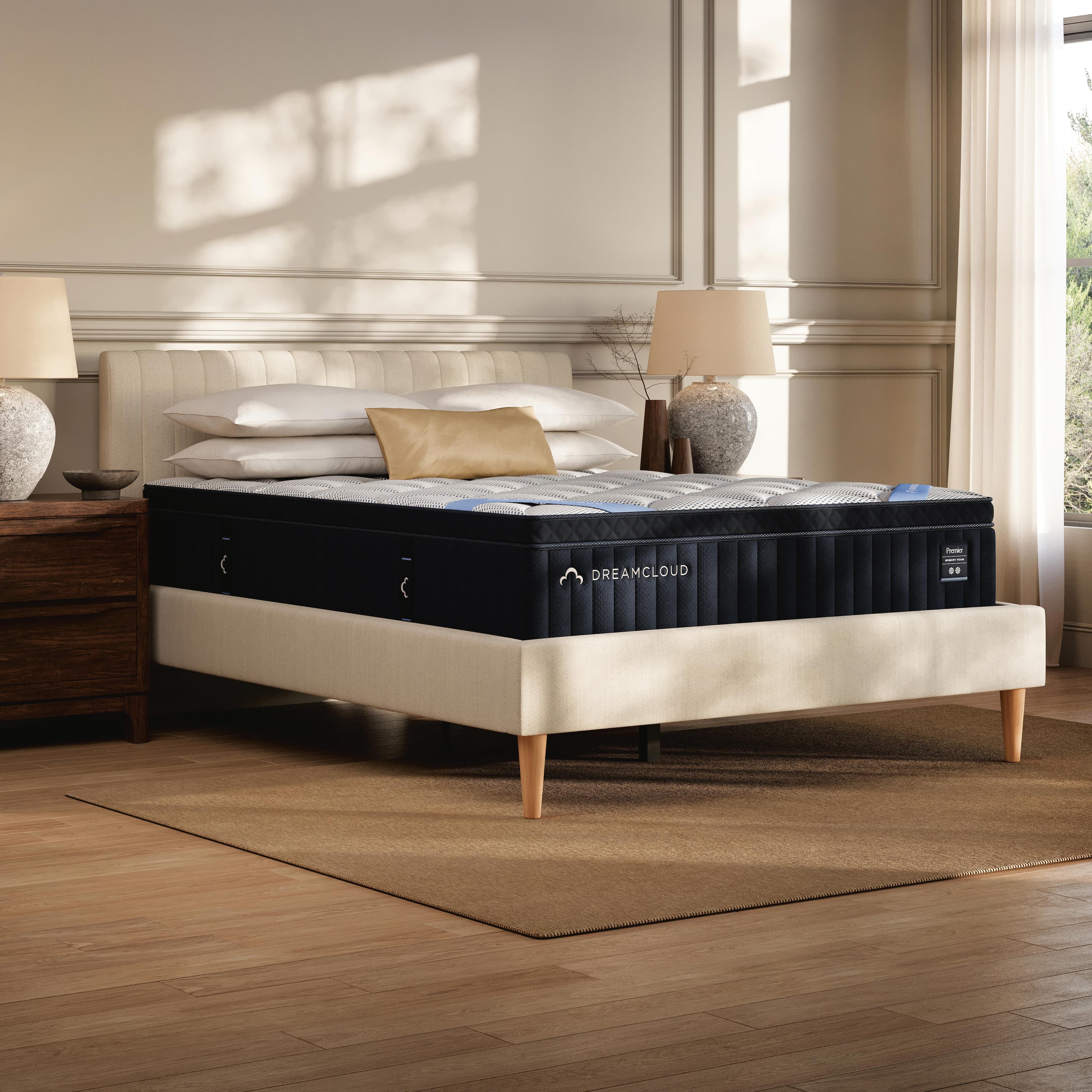 Dreamcloud Premier Memory Foam Queen Mattress — White — view 2