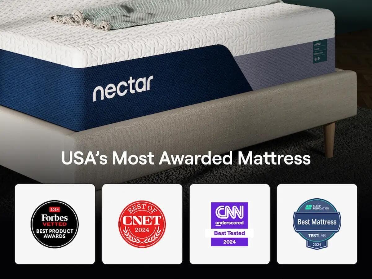 Nectar Premier Memory Foam Twin Mattress — White — view 6