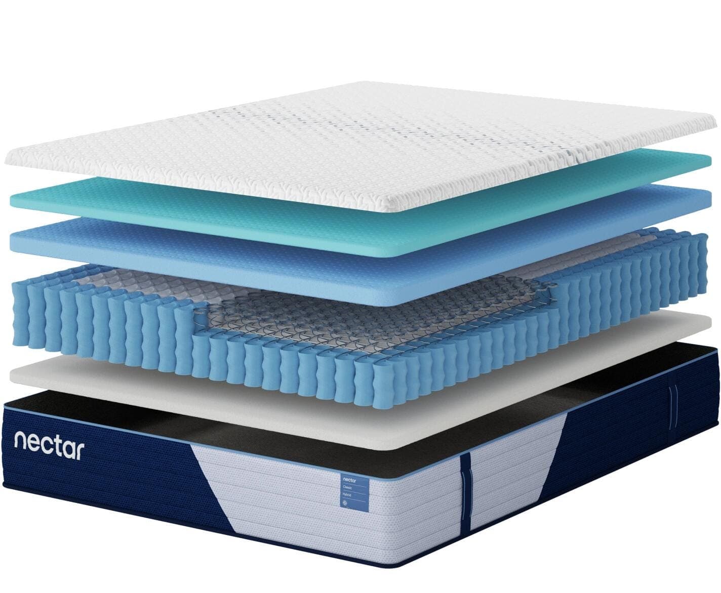 Nectar Classic Hybrid California King Mattress — White — view 4