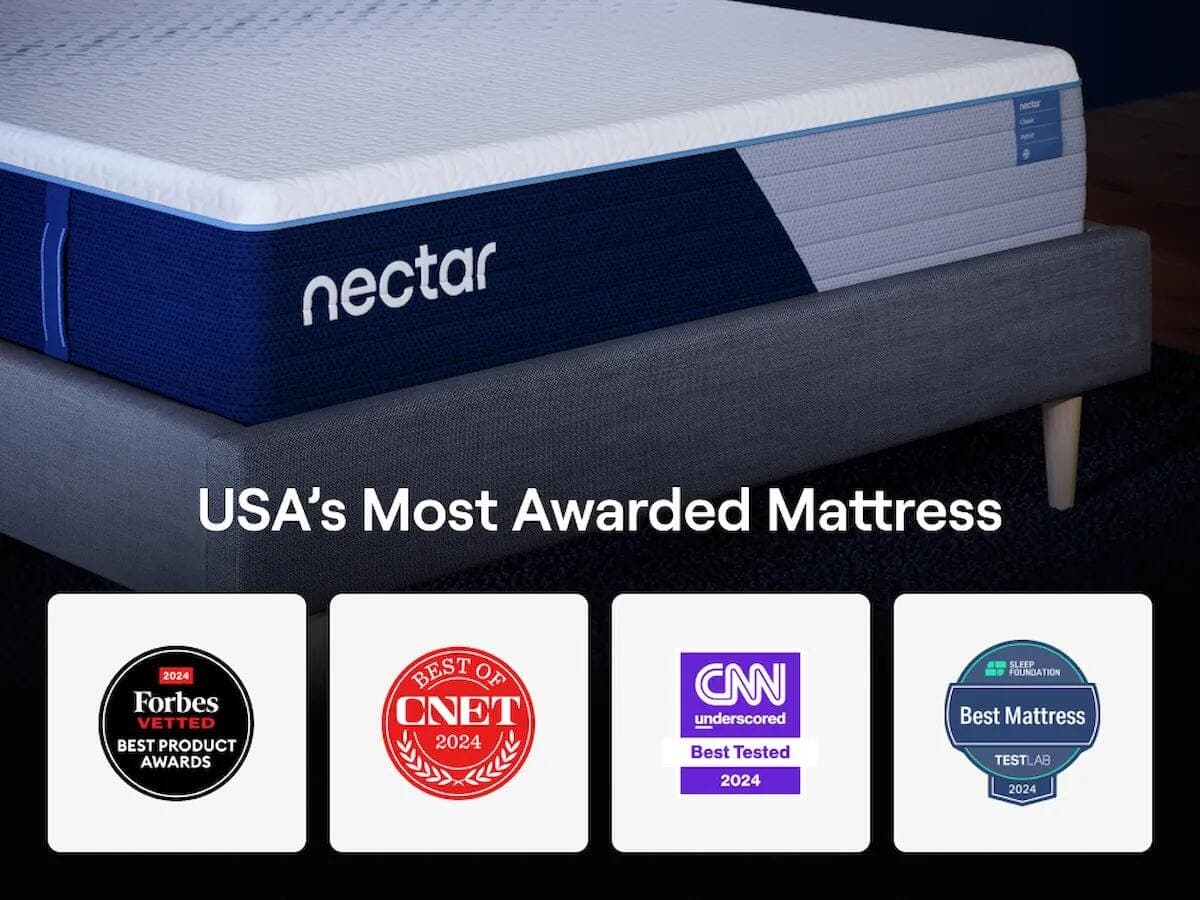 Nectar Classic Hybrid California King Mattress — White — view 6