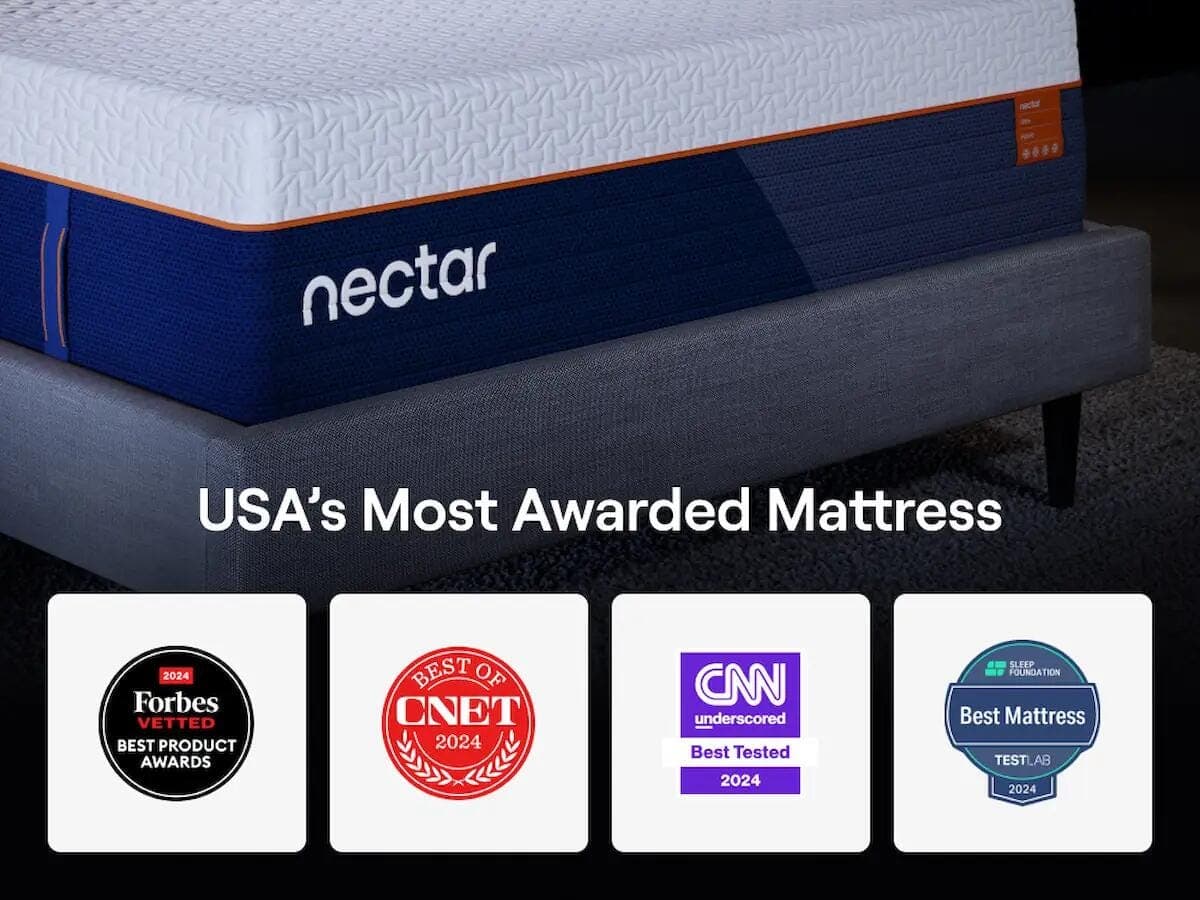 Nectar Ultra Hybrid Twin Mattress — White — view 6