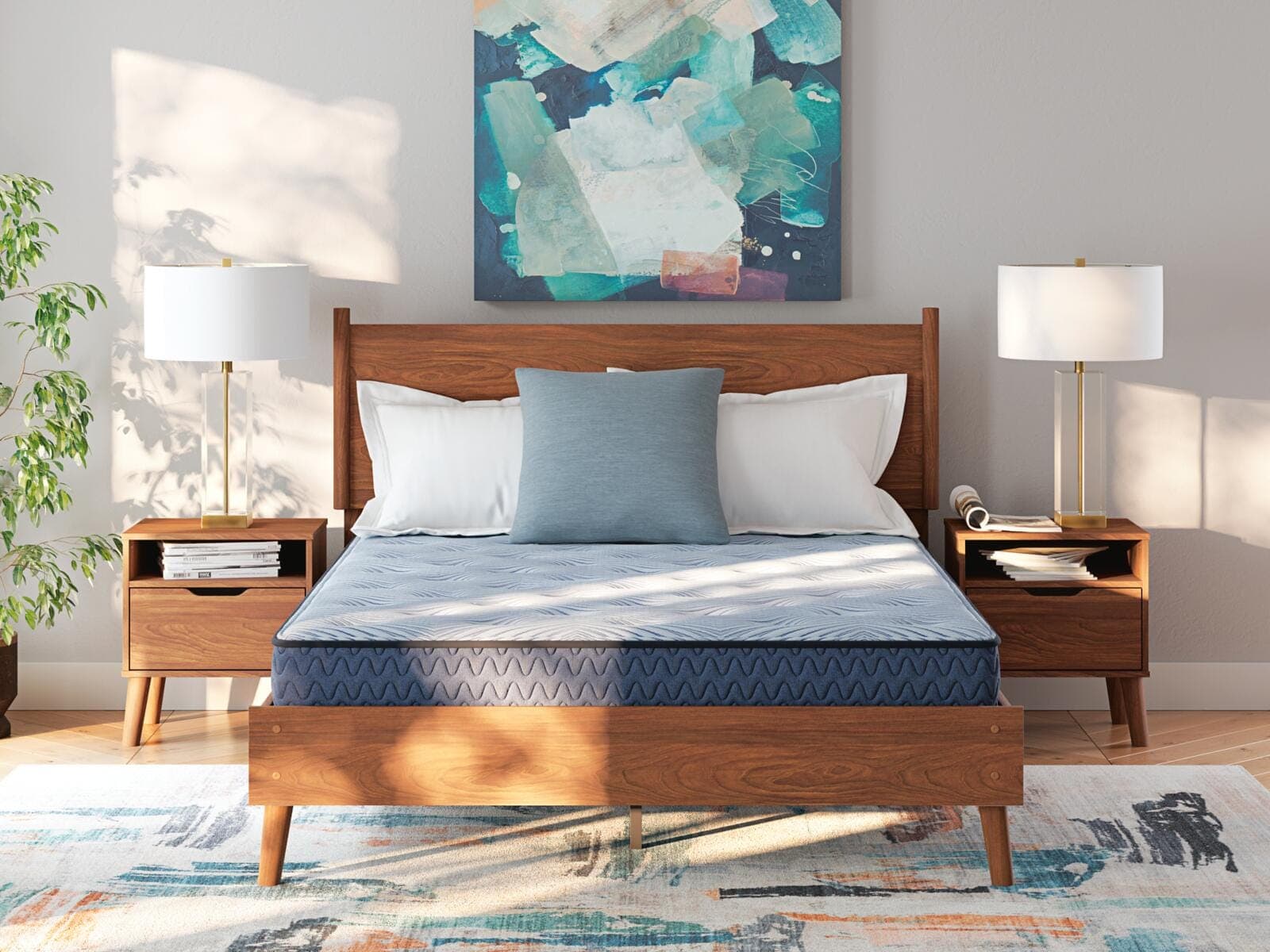 Peak 2.0 Bonnell King Mattress — Blue — view 5