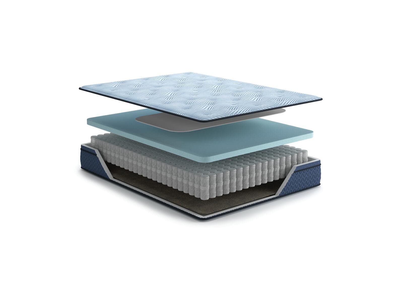 Peak 2.0 12 Hybrid Queen Mattress — Blue — view 5