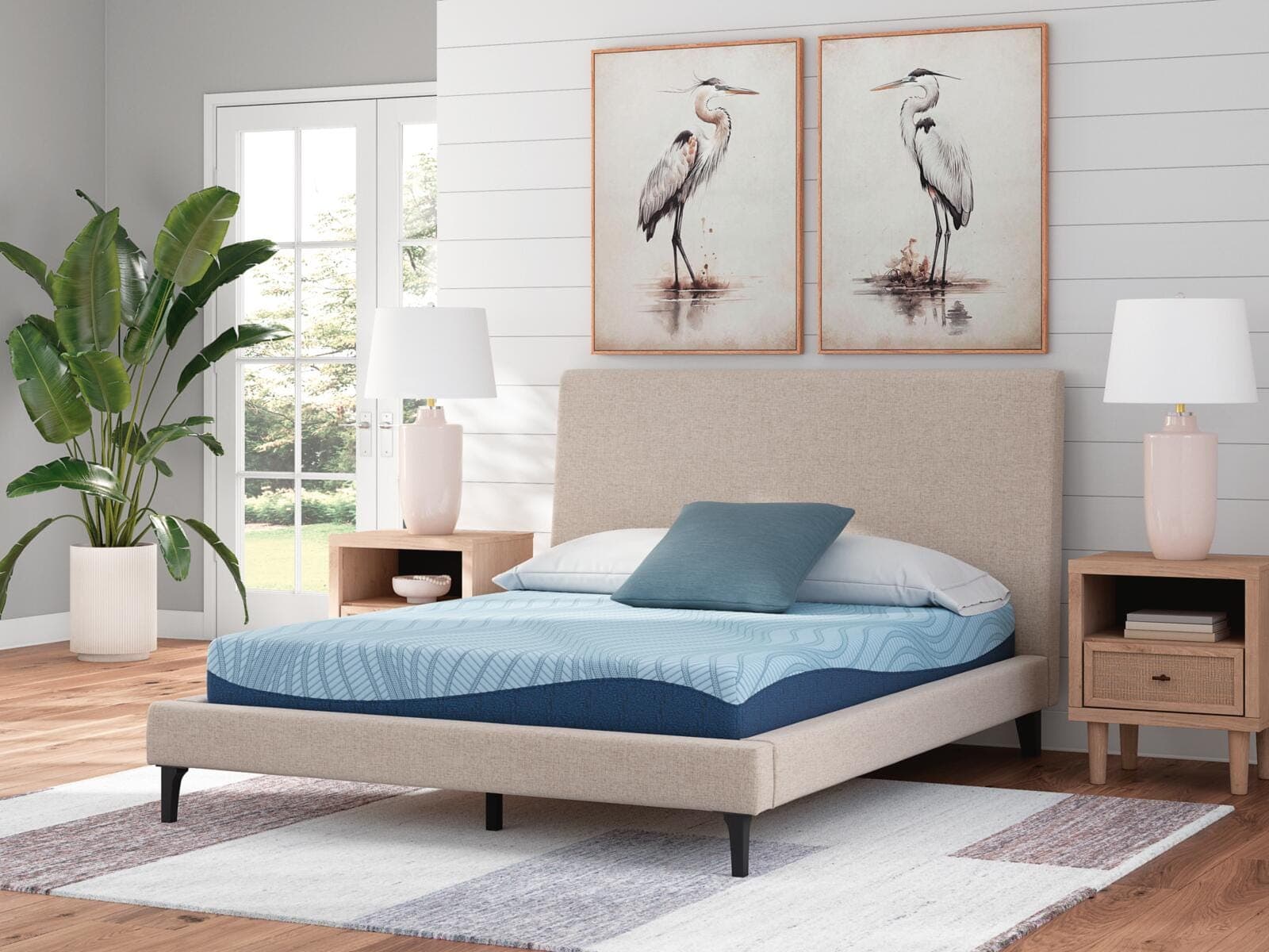 Peak 2.0 8 Memory Foam King Mattress — White — view 2