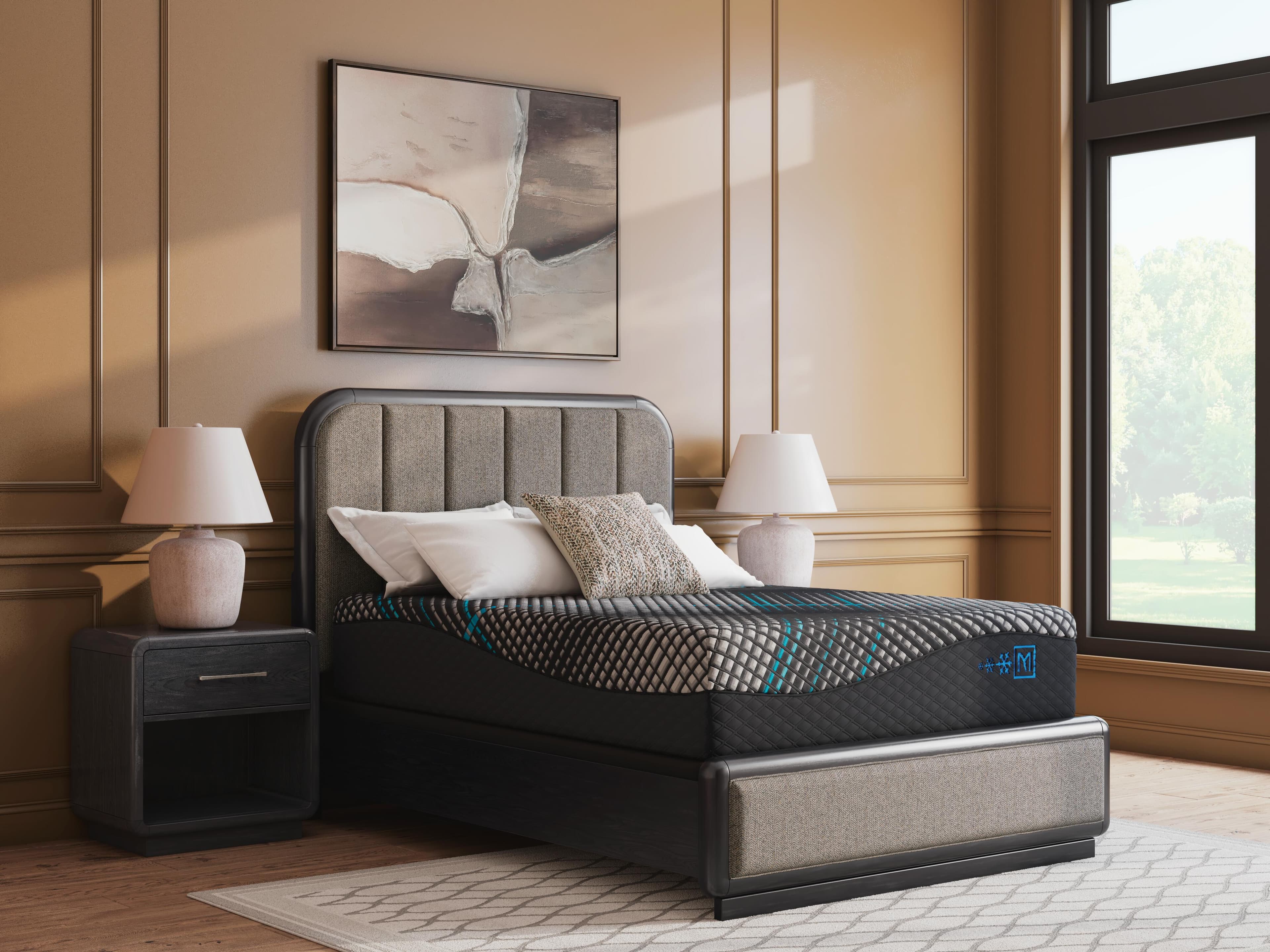 Millennium 2.0 Hybrid 16 Inch California King Mattress — Black — view 2