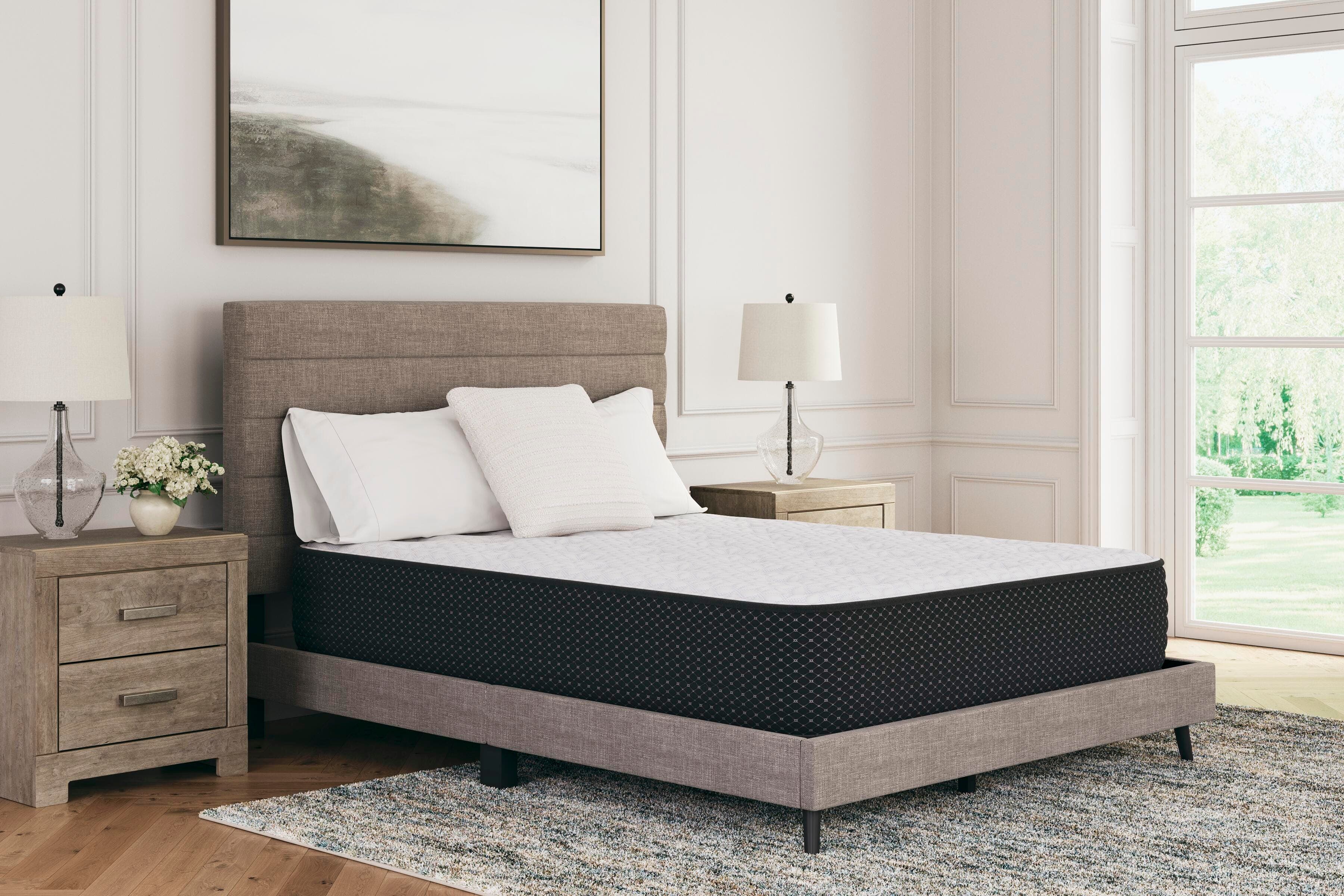 Limited Edition Plush Queen Mattress — White & Black/Gray — view 5