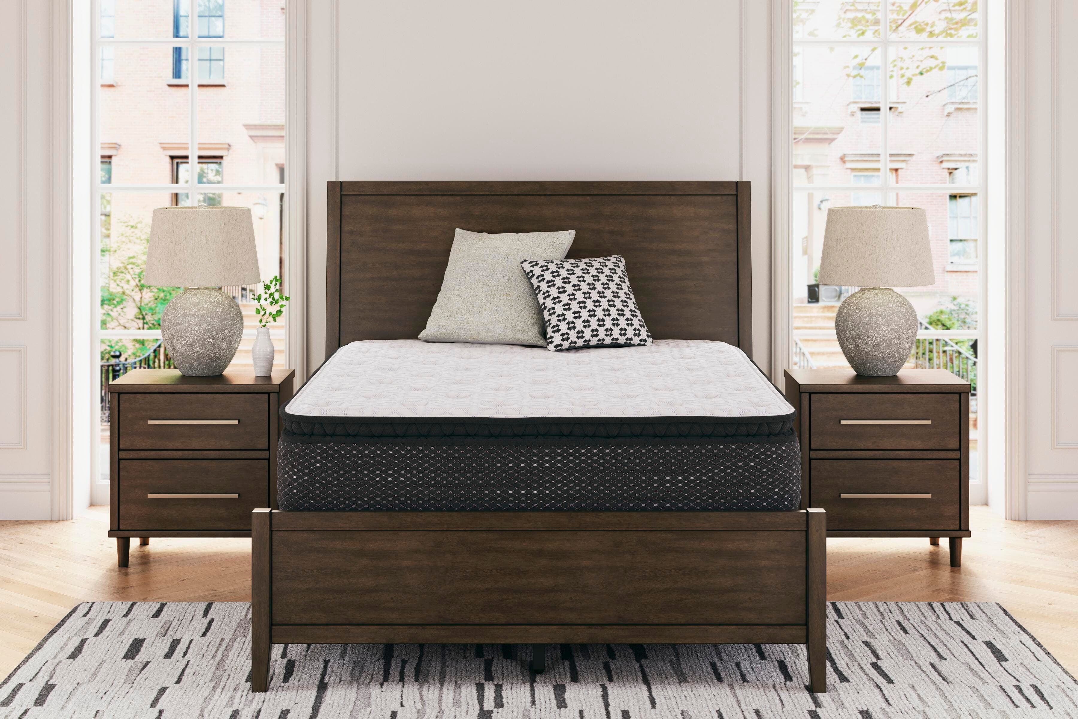 Limited Edition PT Queen Mattress — White & Black/Gray — view 3