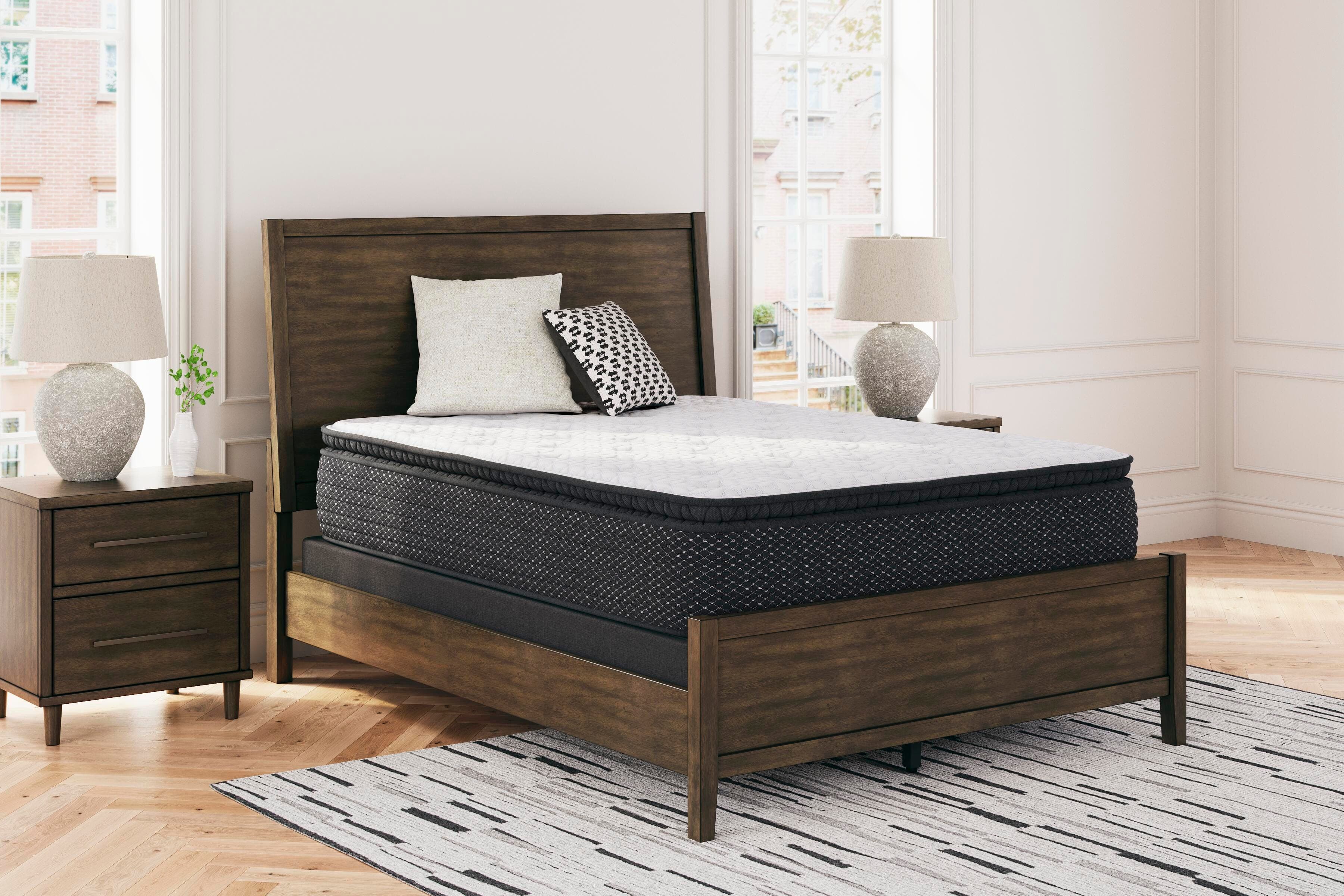 Limited Edition PT Queen Mattress — White & Black/Gray — view 5