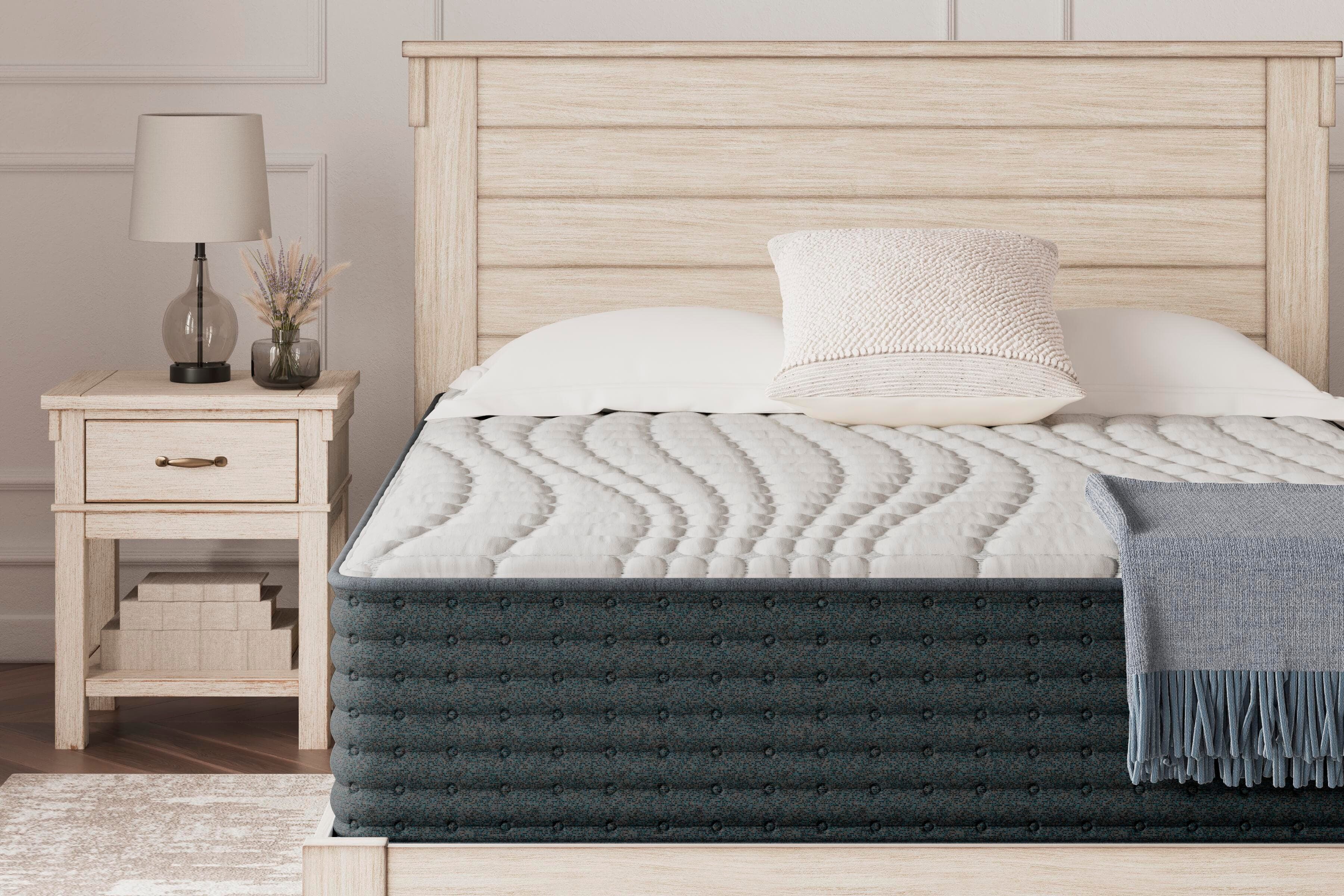 Hybrid 1300 Queen Mattress — White & Black/Gray — view 2