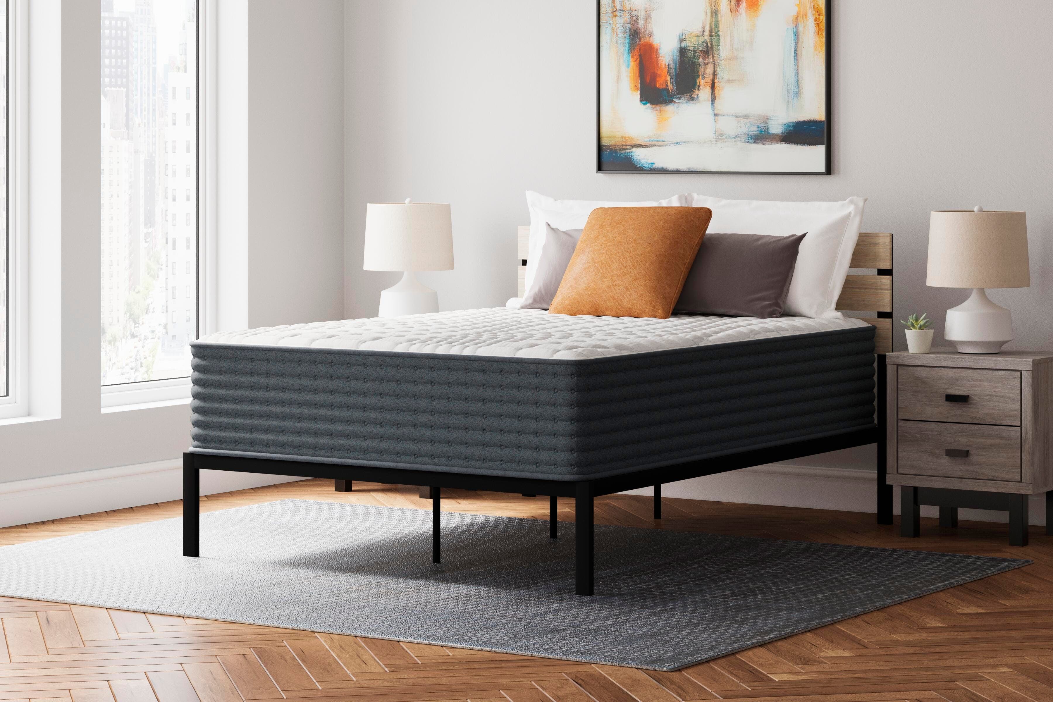 Hybrid 1400 Queen Mattress — White & Black/Gray — view 2