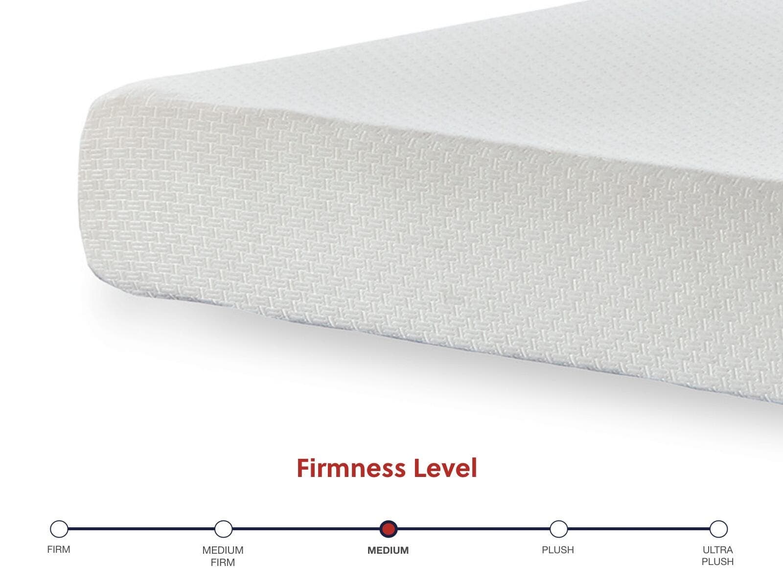 Chime 8 Inch Memory Foam Queen Mattress in a Box — White — view 7
