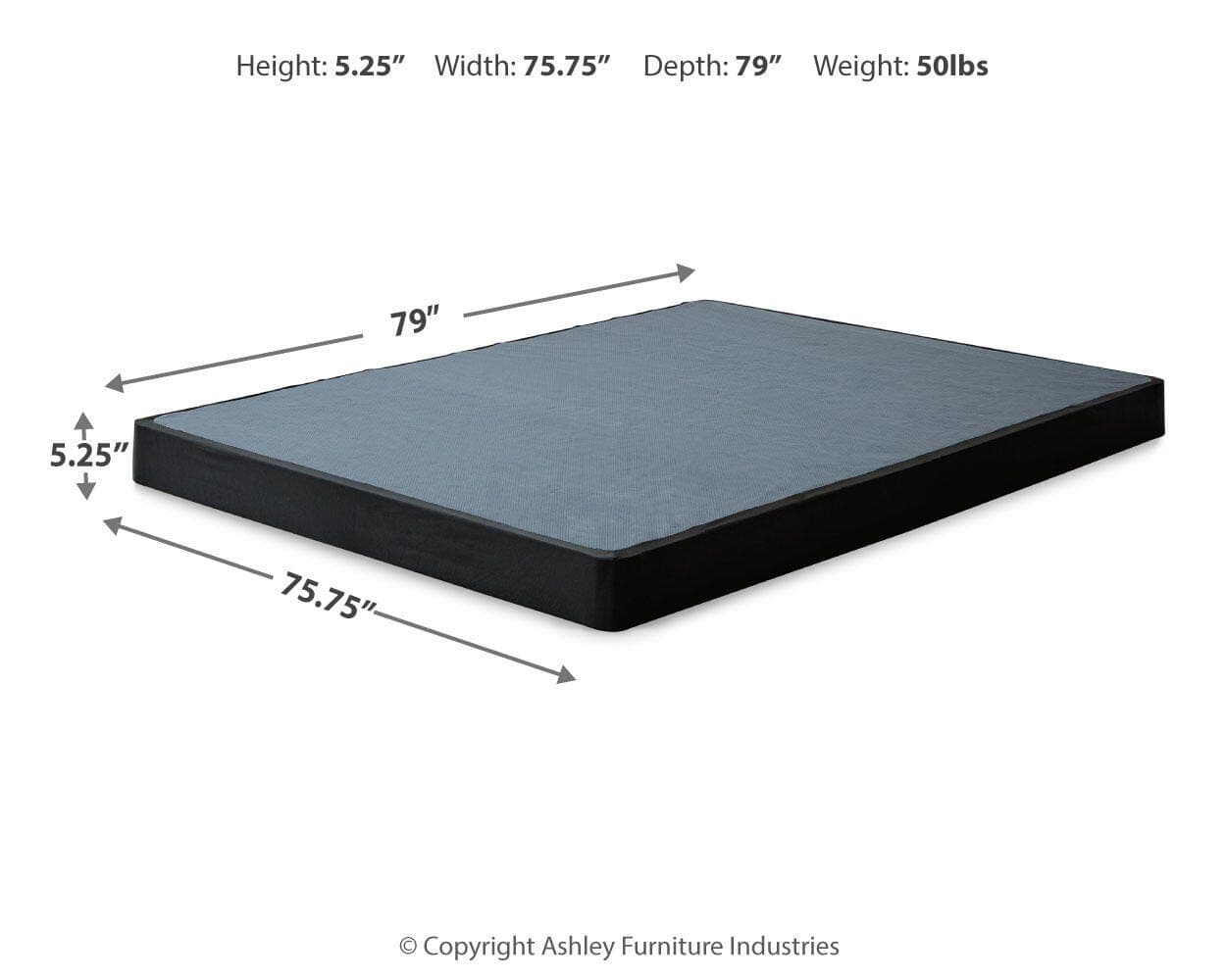 Low Profile King Foundation — Black/Gray — view 4