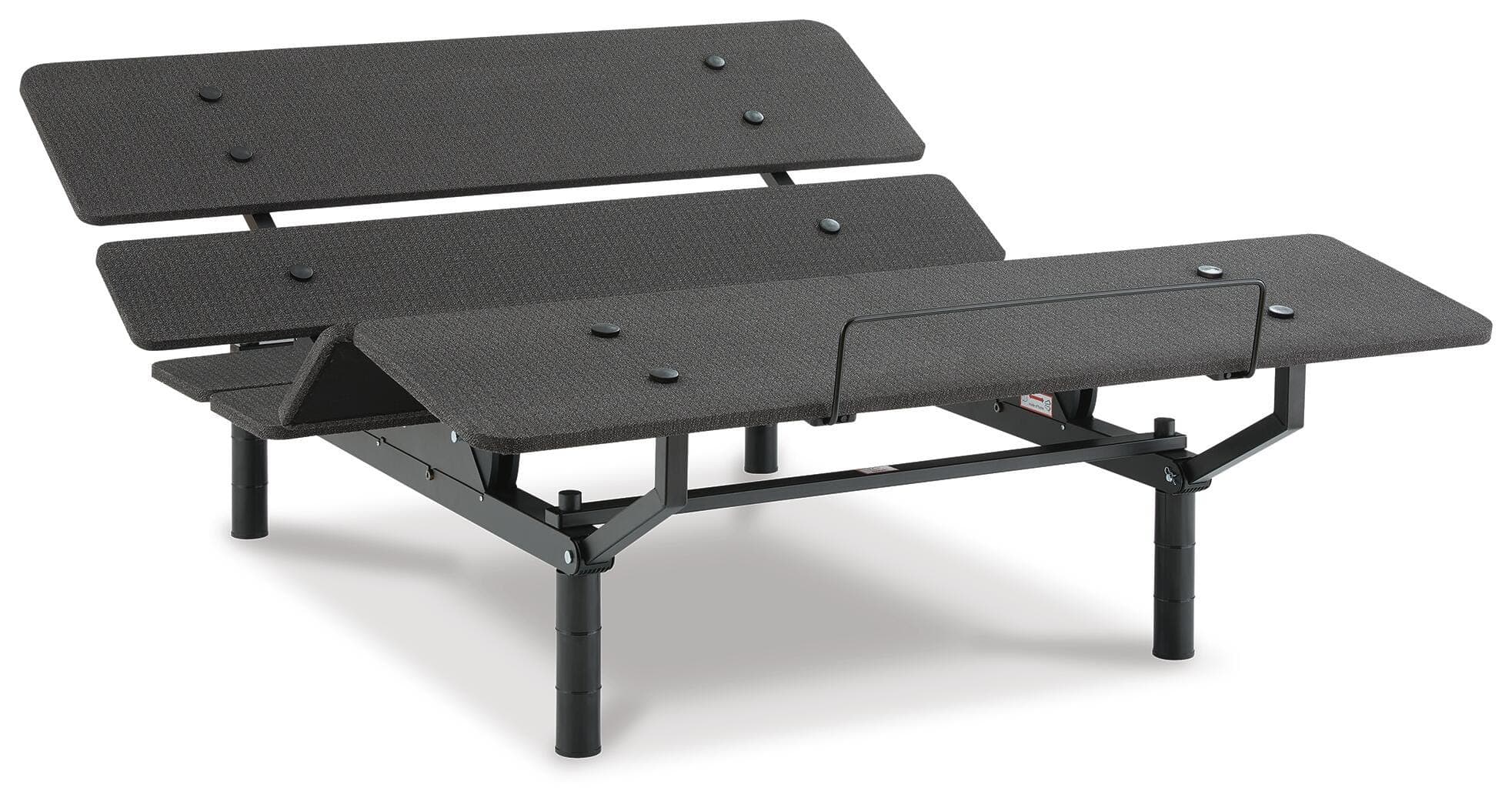 Cosmic Power Base Queen Adjustable Base — Black/Gray — view 3