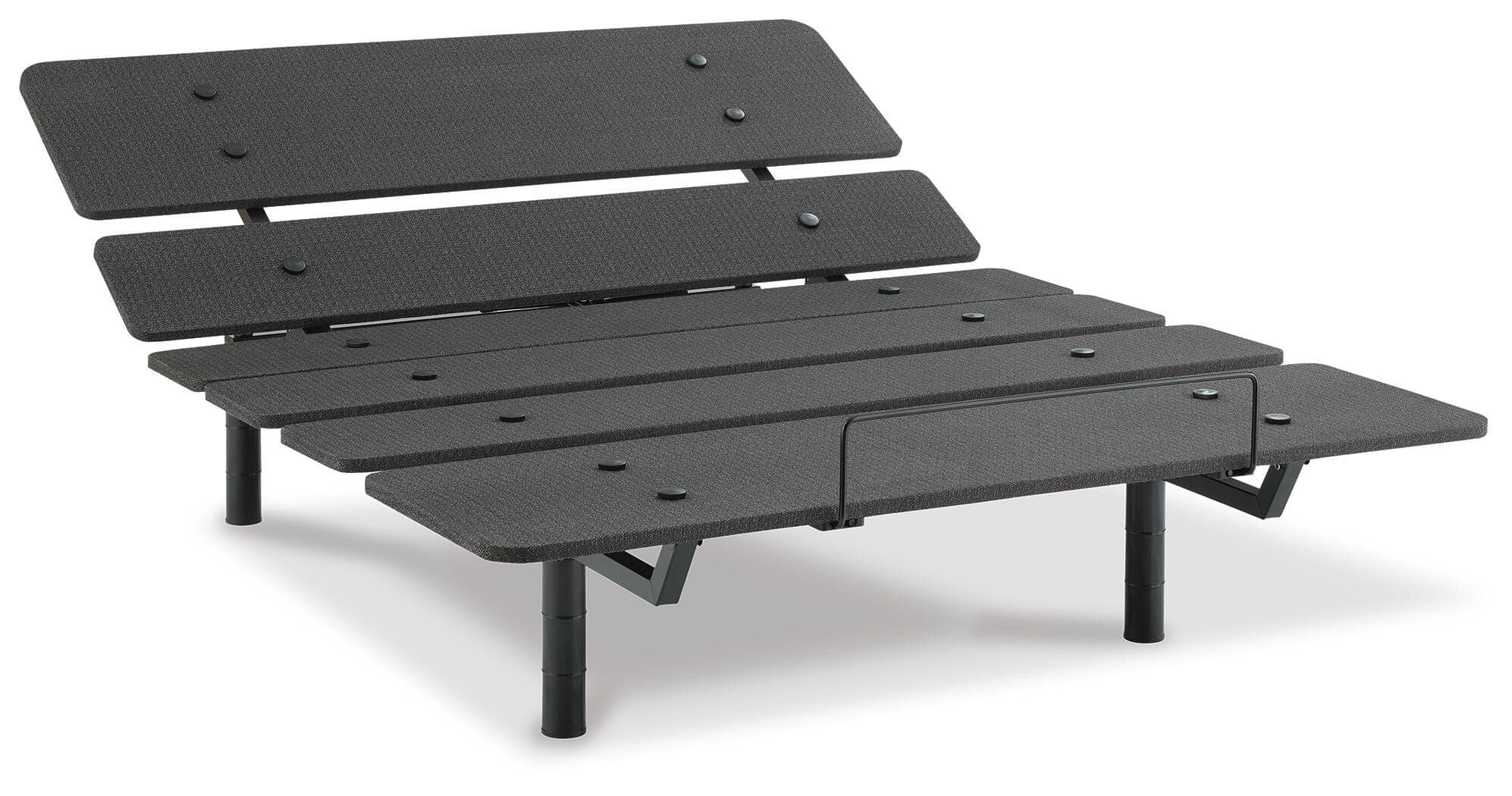Cosmic Power Base Queen Adjustable Base — Black/Gray — view 2