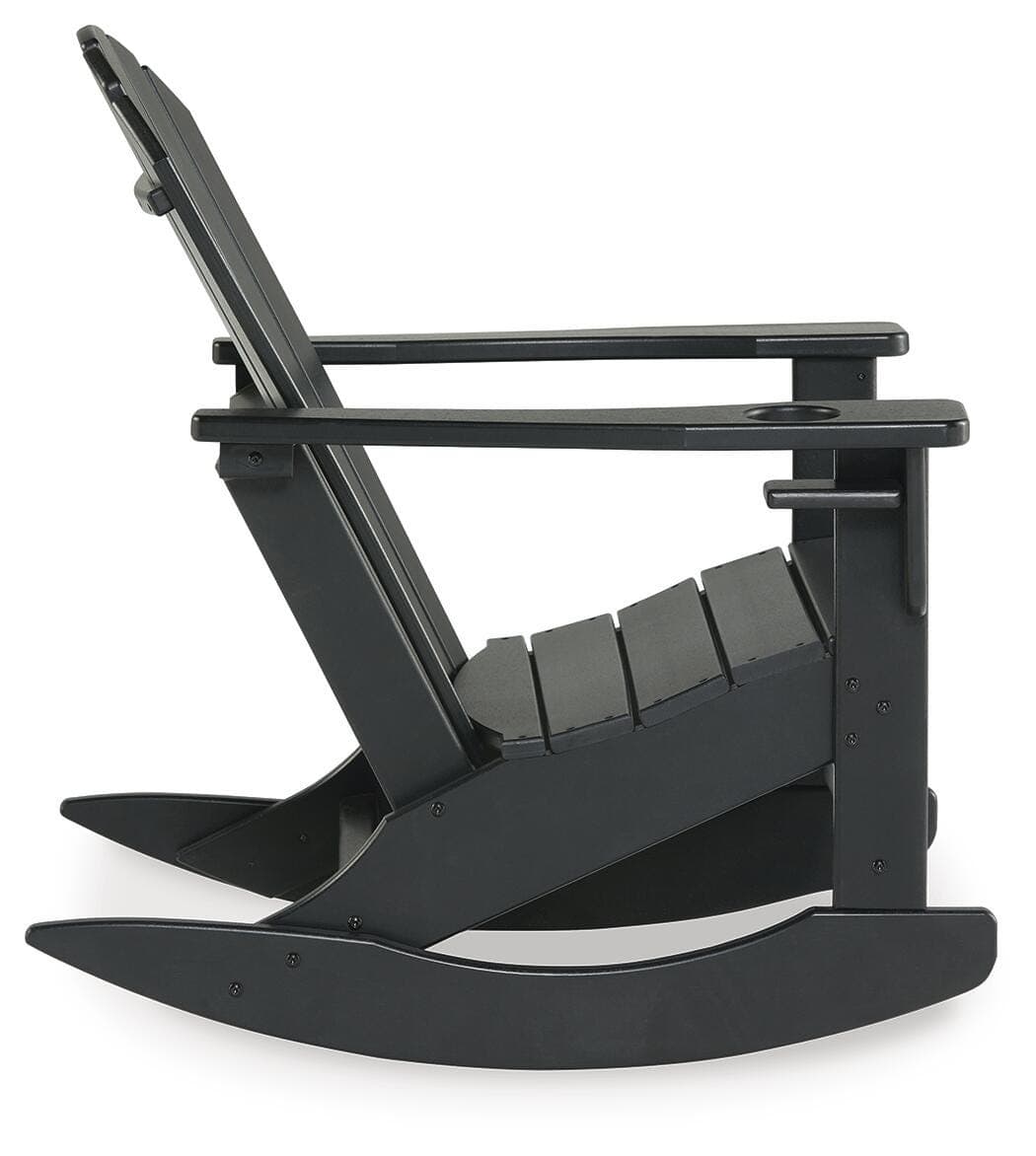 Sundown Treasure Outdoor Rocking Chair — Black/Gray — view 4
