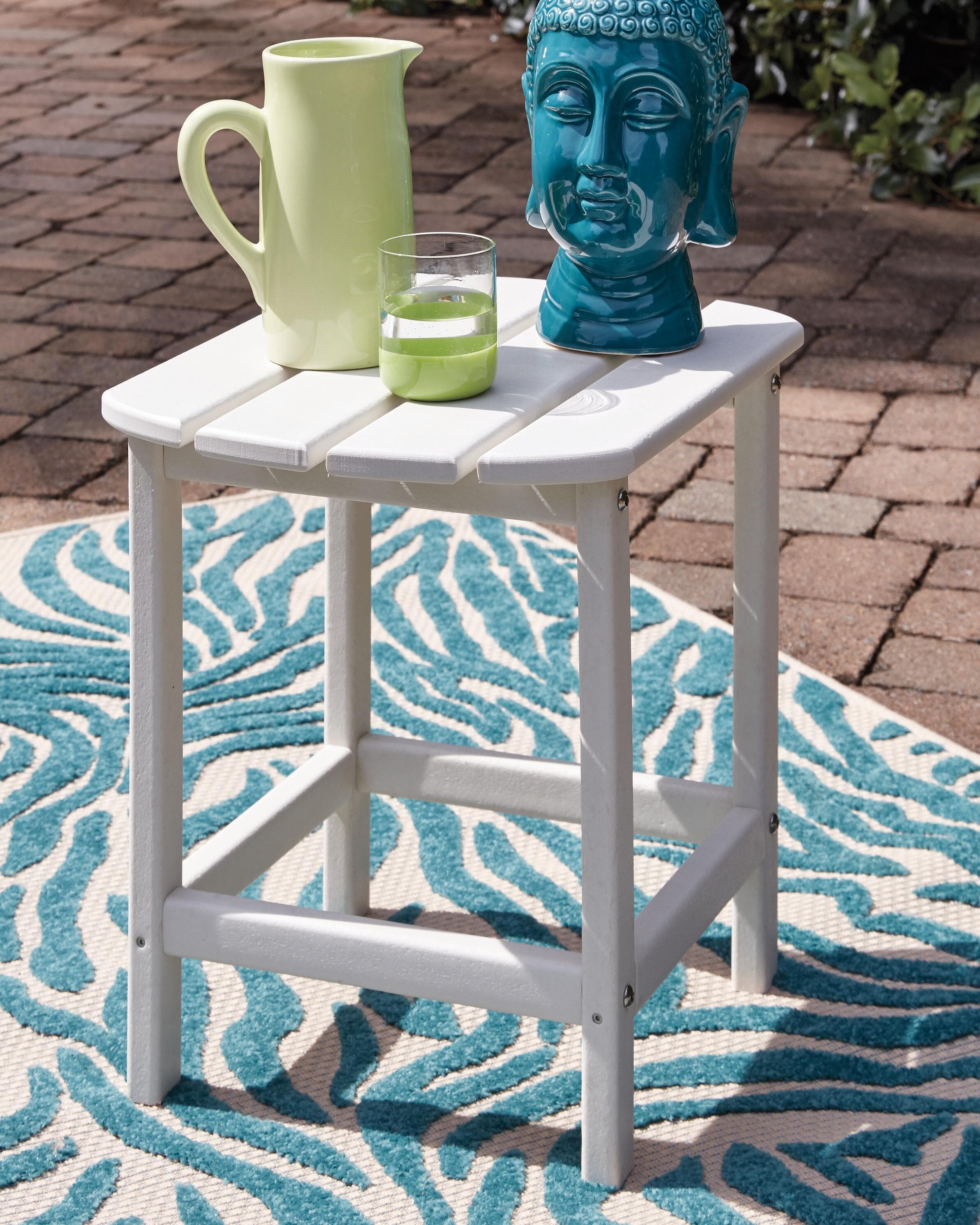 Sundown Treasure End Table — White — view 2