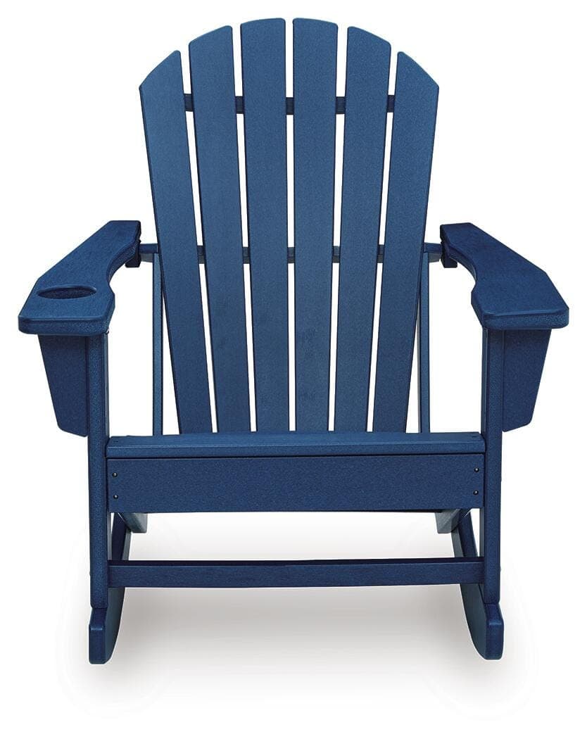 Sundown Treasure Outdoor Rocking Chair — Blue — view 3