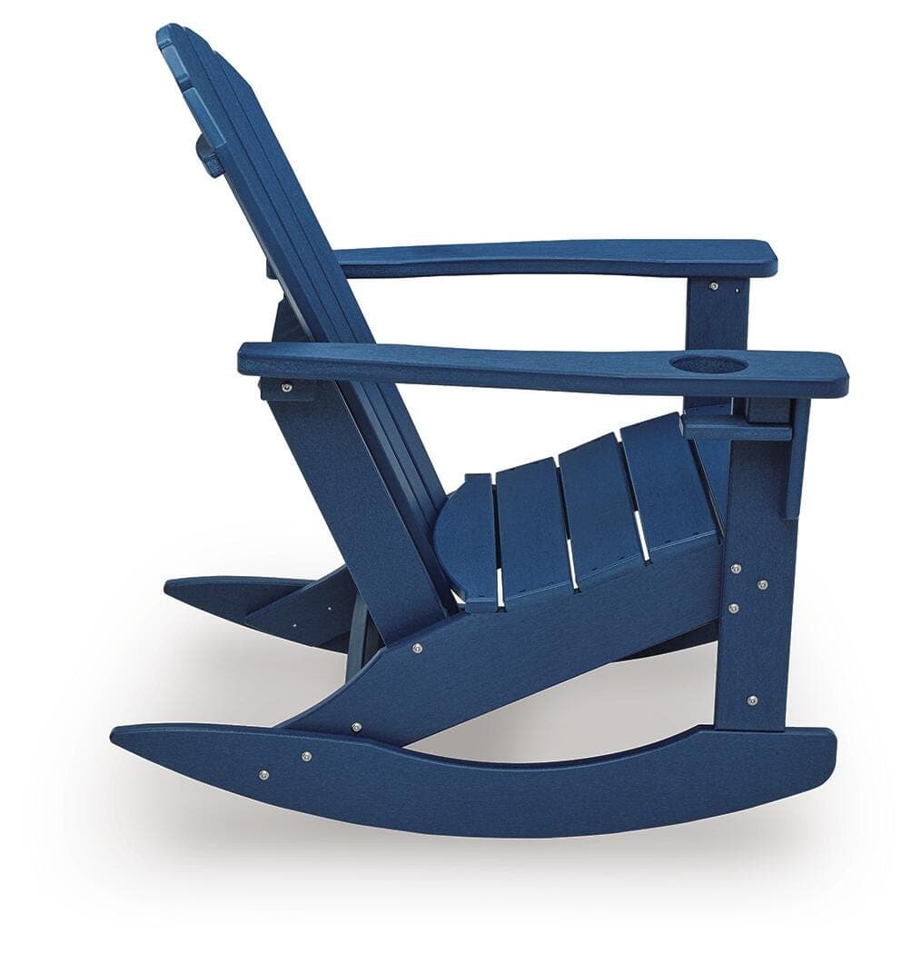 Sundown Treasure Outdoor Rocking Chair — Blue — view 4