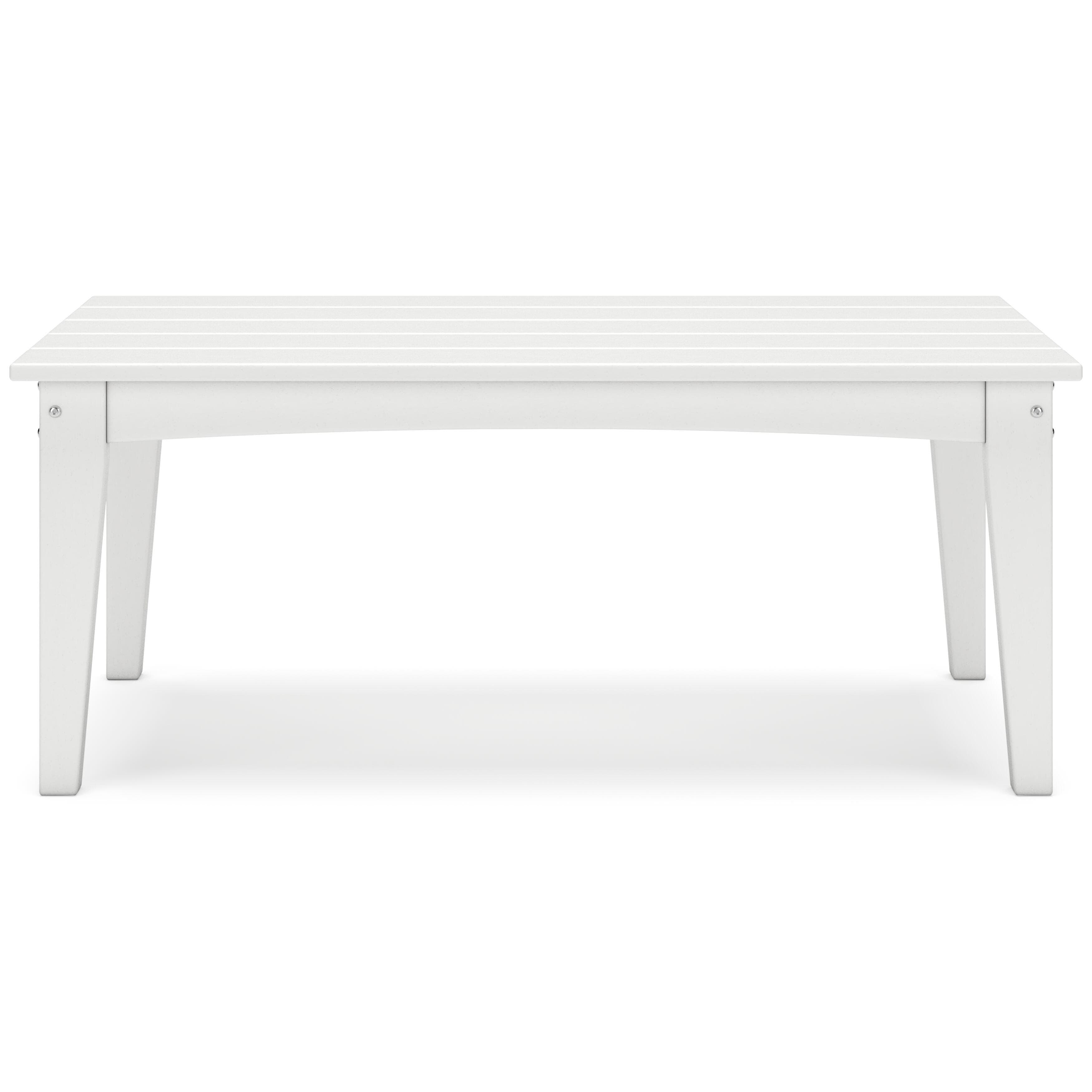 Hyland Wave Outdoor Coffee Table — White — view 4