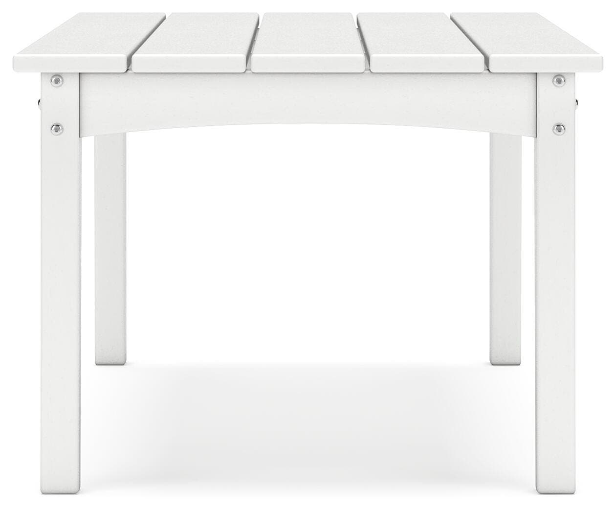 Hyland Wave Outdoor Coffee Table — White — view 6