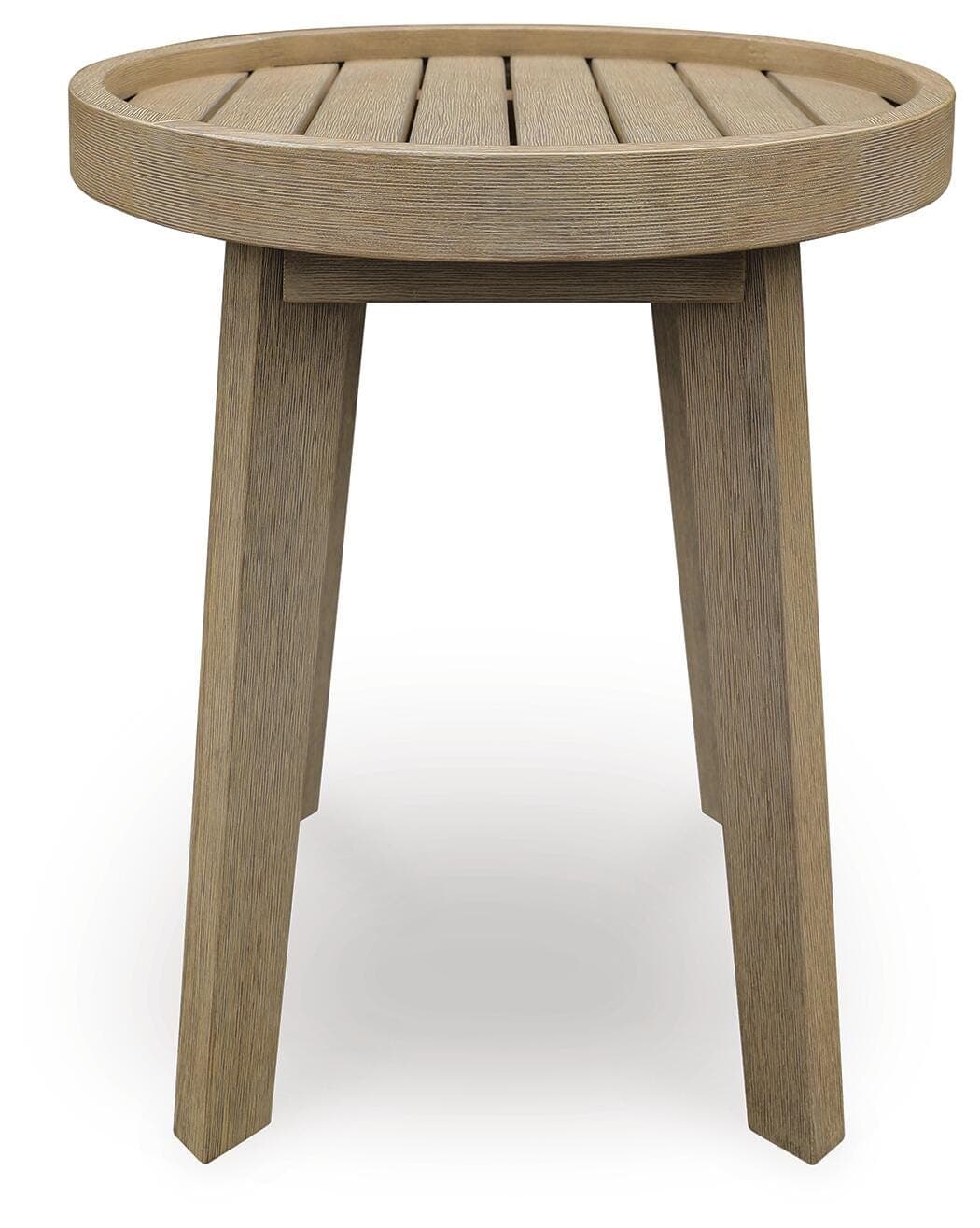 Bradstreet Bay Outdoor End Table — Brown/Beige — view 3