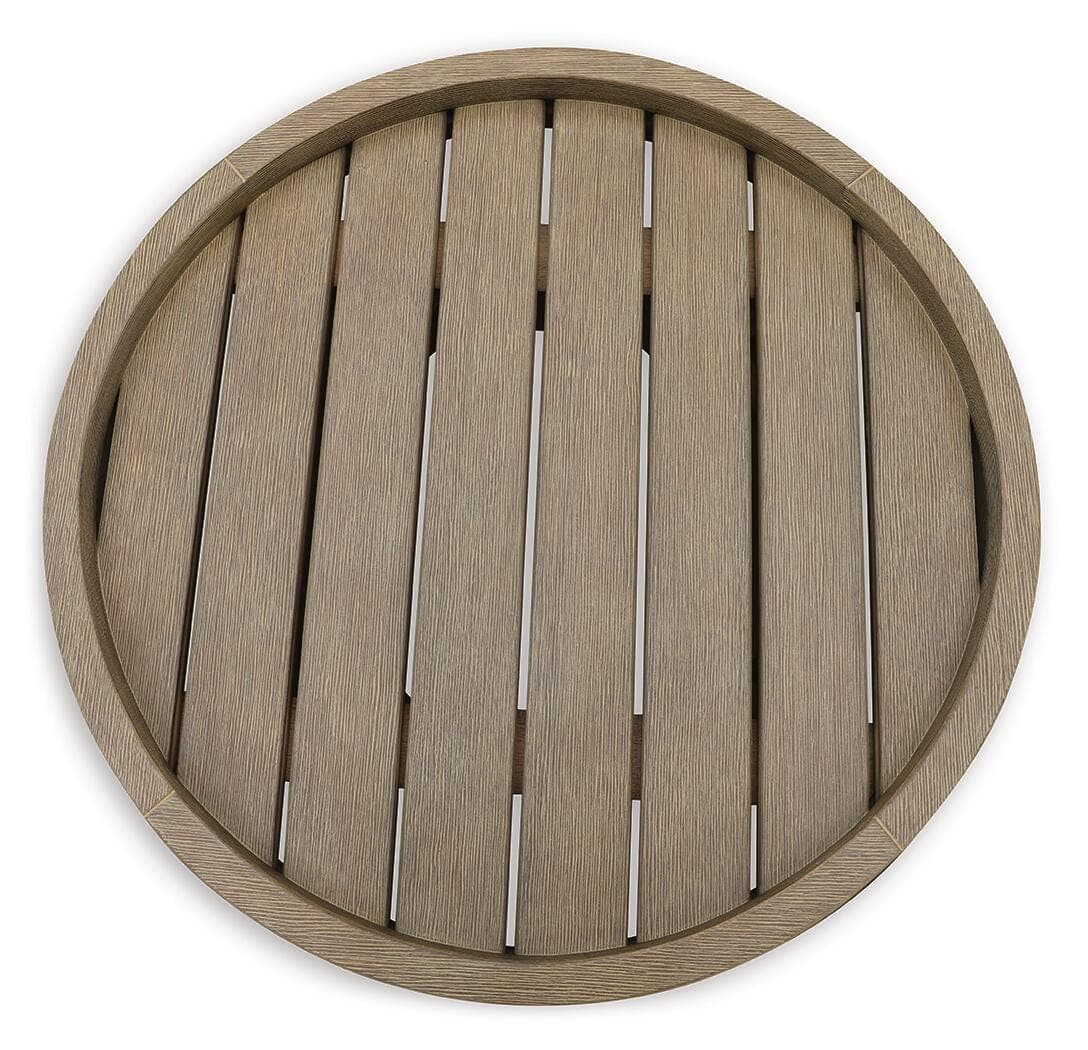 Bradstreet Bay Outdoor End Table — Brown/Beige — view 4