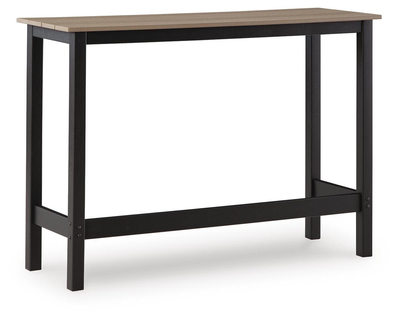 Moondance Outdoor Counter Table and 2 Barstools — Black/Beige — view 3