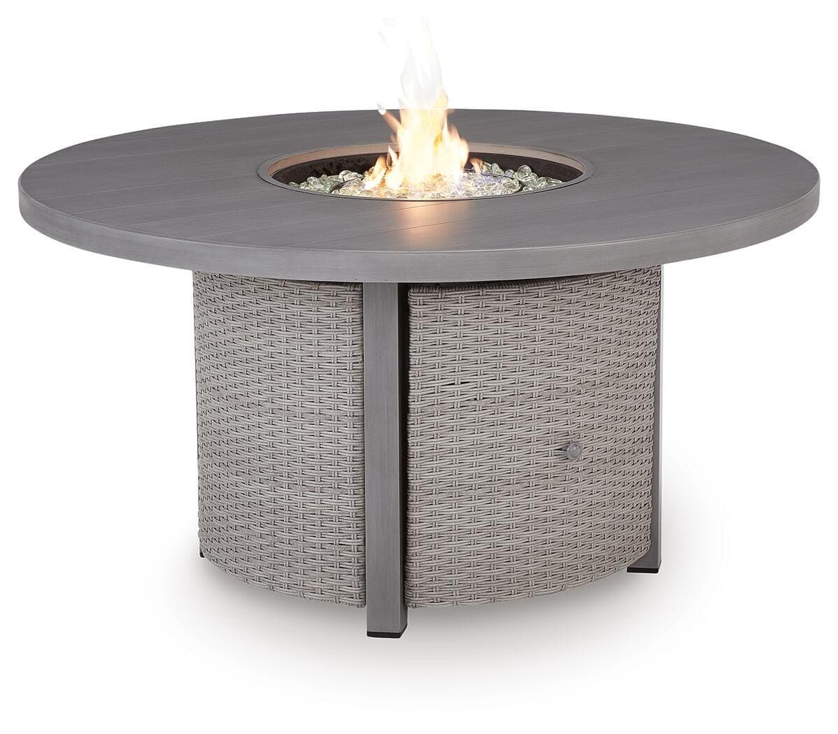 Dillon Beach Outdoor Fire Pit Table — Gray — view 3