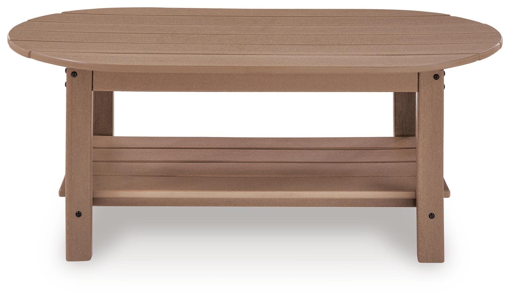 Cliffs Beach Outdoor Coffee Table — Driftwood — view 3