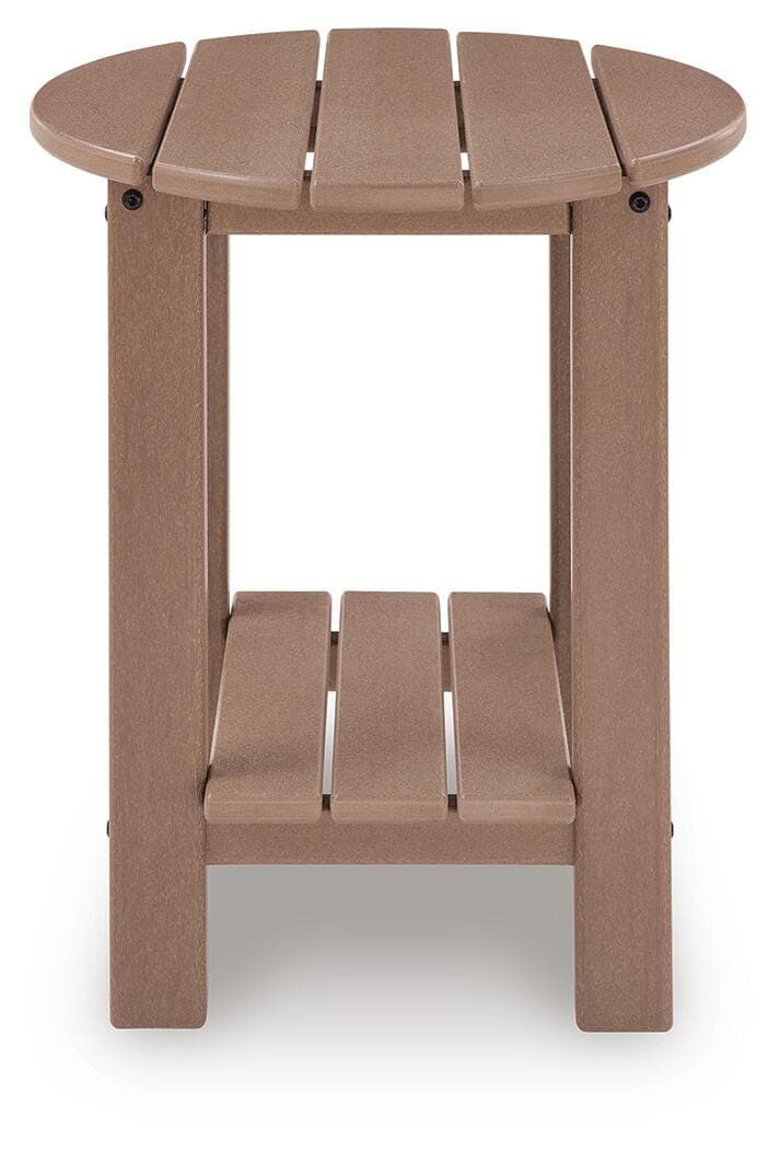 Cliffs Beach Outdoor End Table — Driftwood — view 4