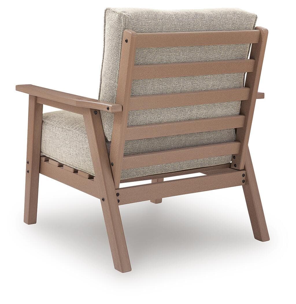 Cliffs Beach Outdoor Lounge Chair with Cushion (Set of 2) — Driftwood — view 5