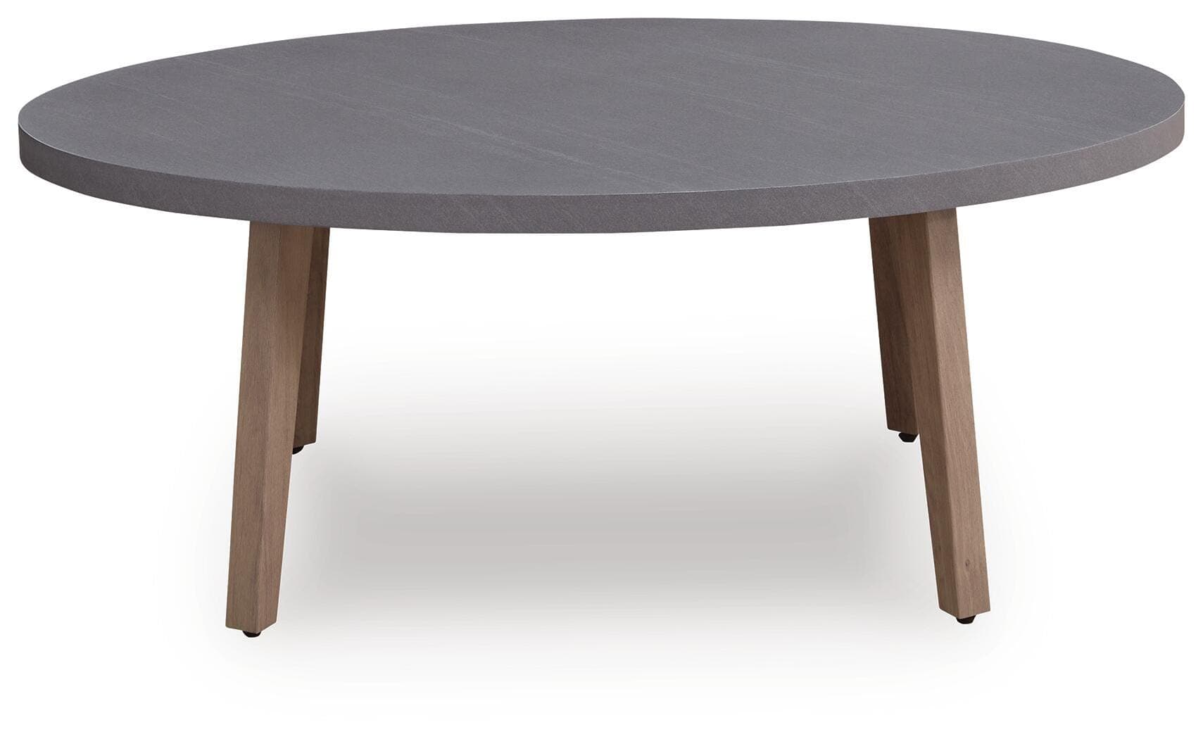 Francis Beach Outdoor Coffee Table — Natural/Gray — view 3