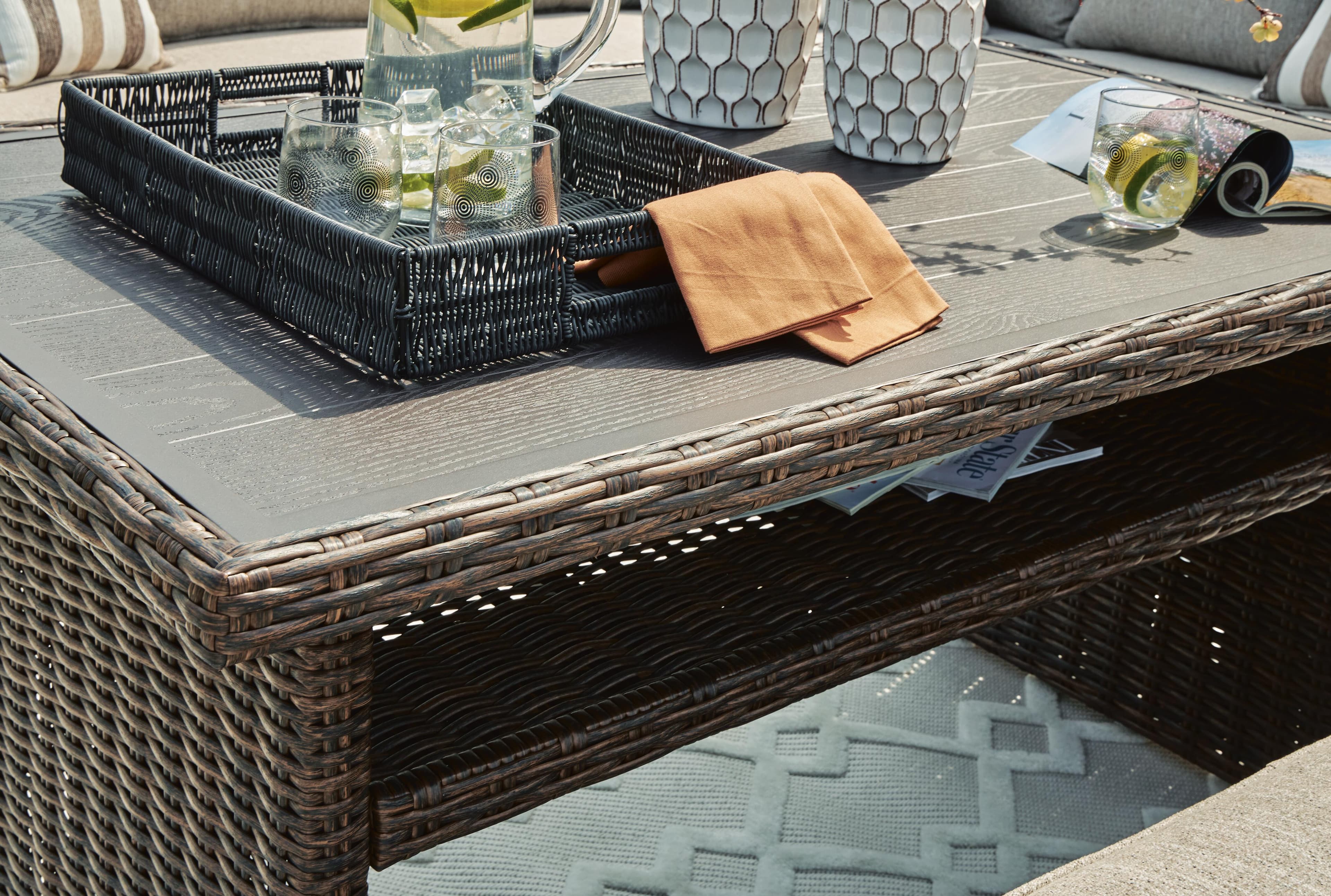 Brook Ranch Outdoor Multi-use Table — Brown/Beige — view 5