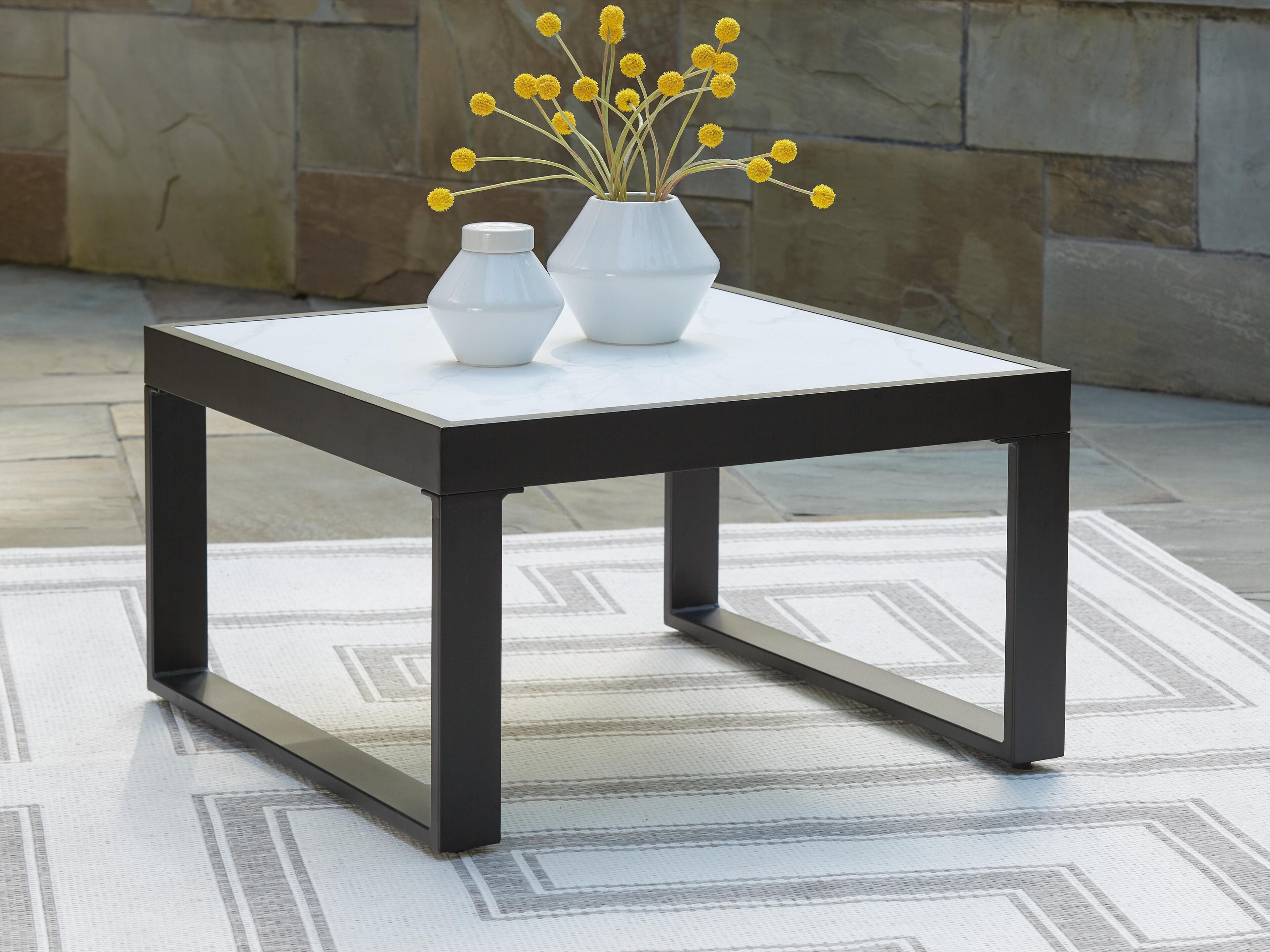 Beachloft Outdoor Coffee Table — Black/Gray — view 2