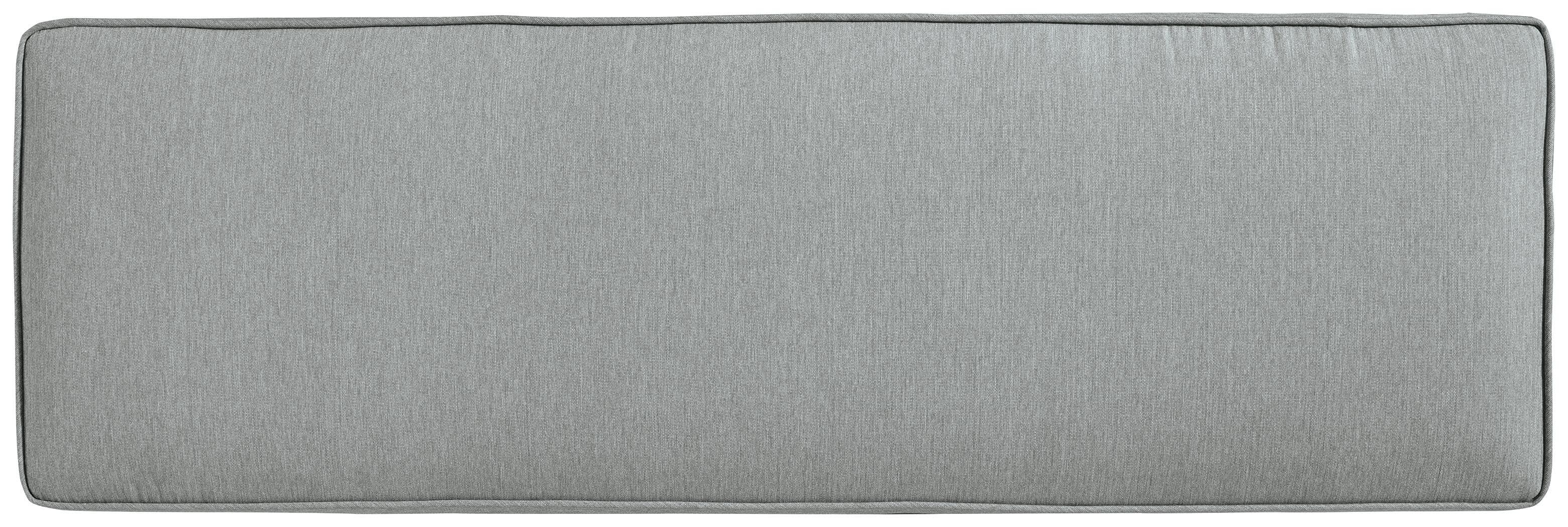 Elite Park Outdoor Bench with Cushion — Black/Gray — view 5