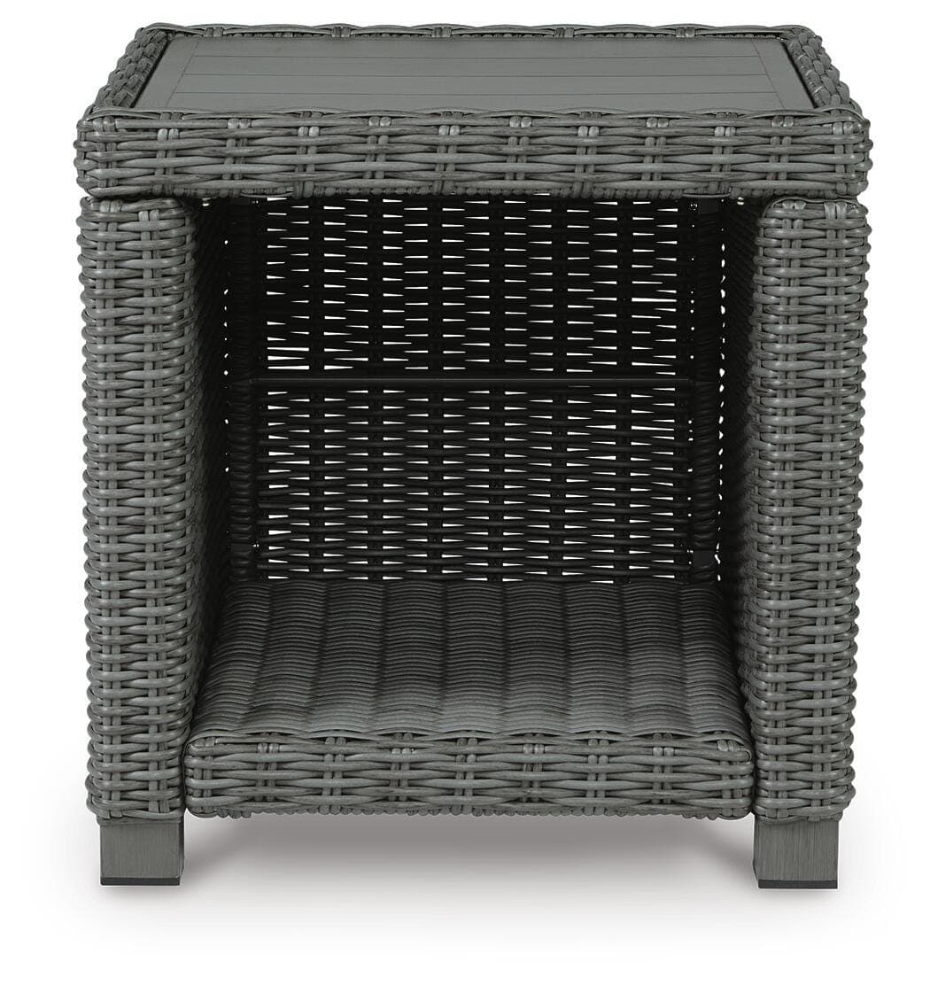 Elite Park Outdoor End Table — Black/Gray — view 3