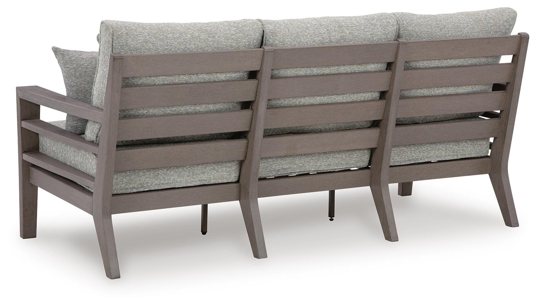 Hillside Barn Outdoor Sofa with Cushion — Black/Gray & Brown/Beige — view 5