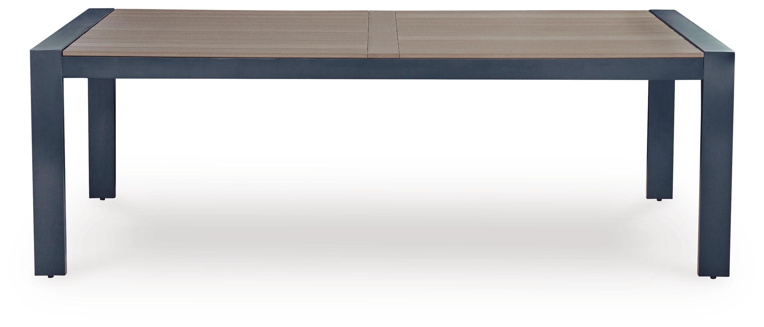 Mabry Shores Outdoor Dining Table — Navy Blue/Driftwood — view 3