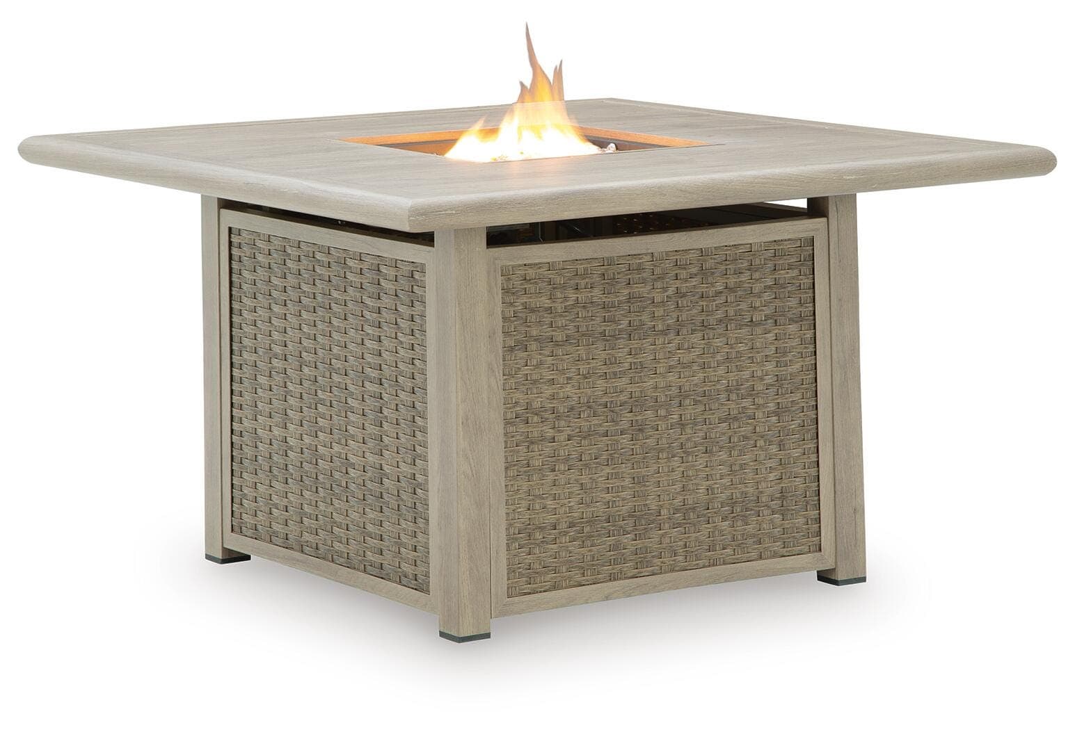 Carisbo Fire Pit Table — Brown/Beige — view 3