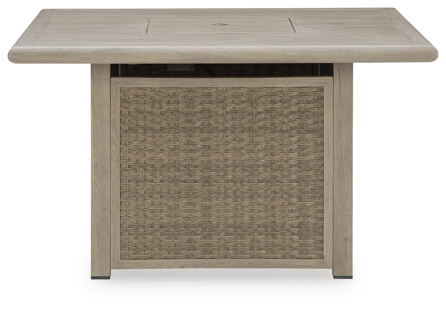Carisbo Fire Pit Table — Brown/Beige — view 4