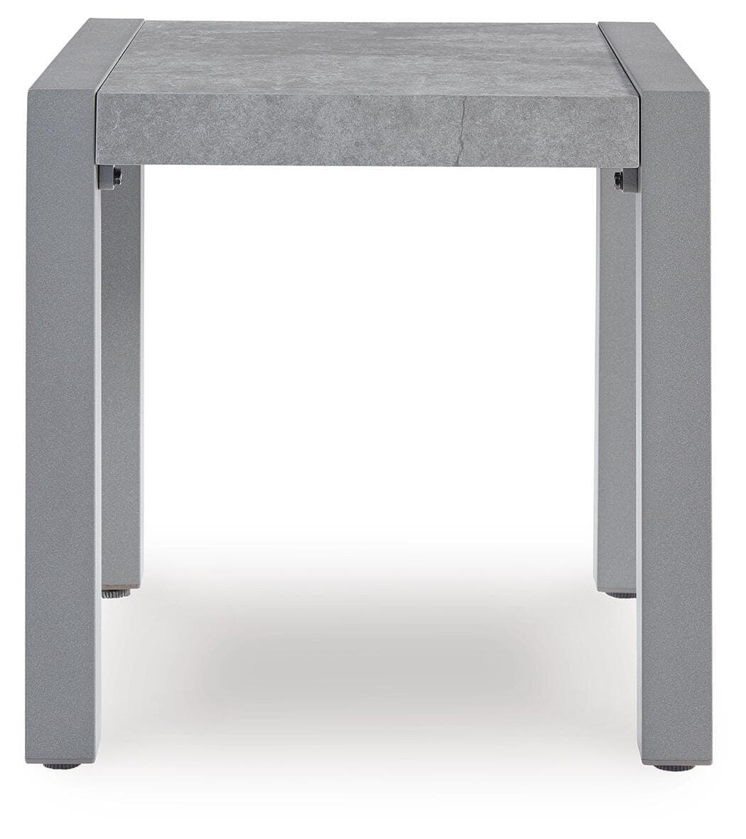 Moonlight View Outdoor End Table — Black/Gray — view 3